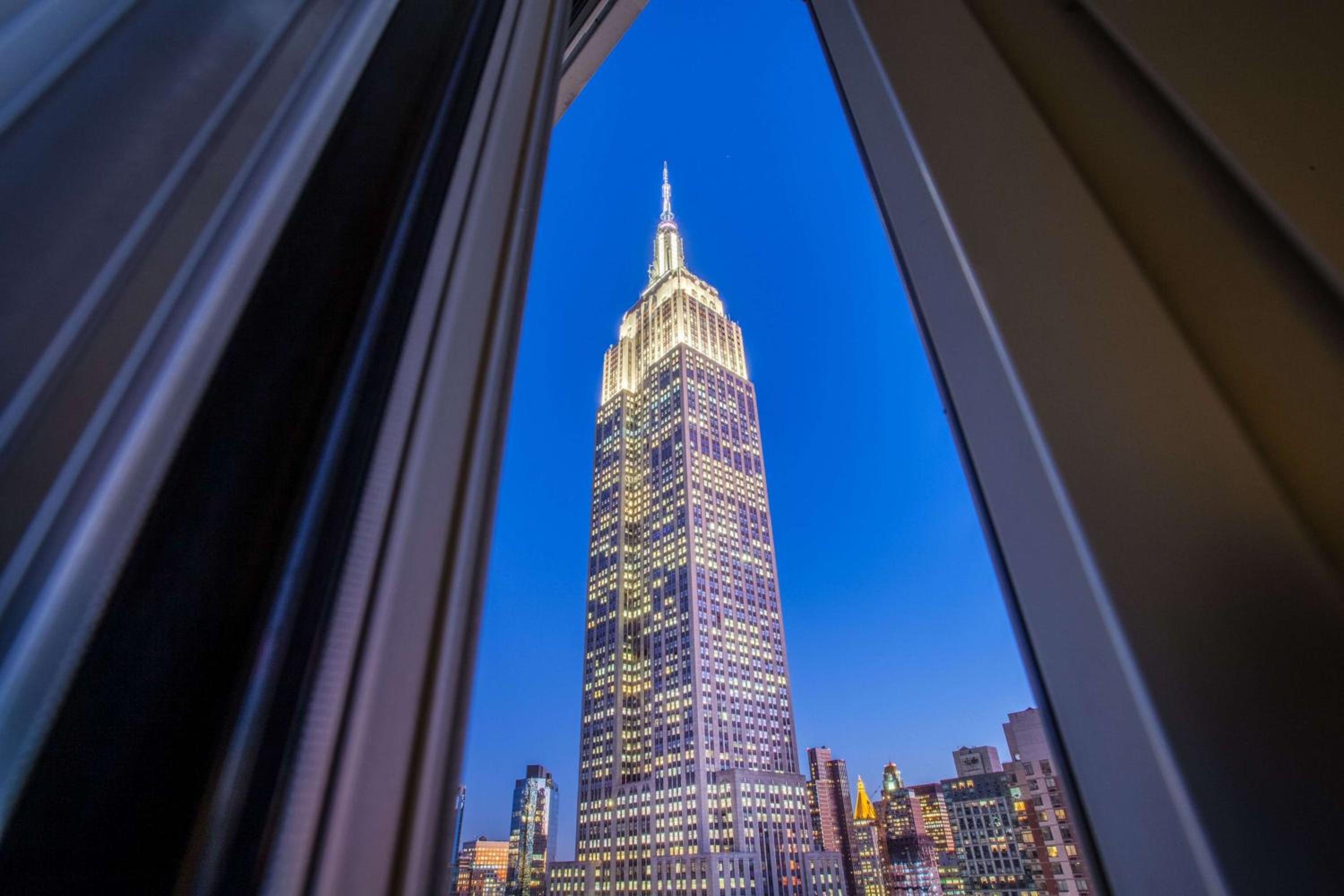 Double Room with Two Double Beds and City View