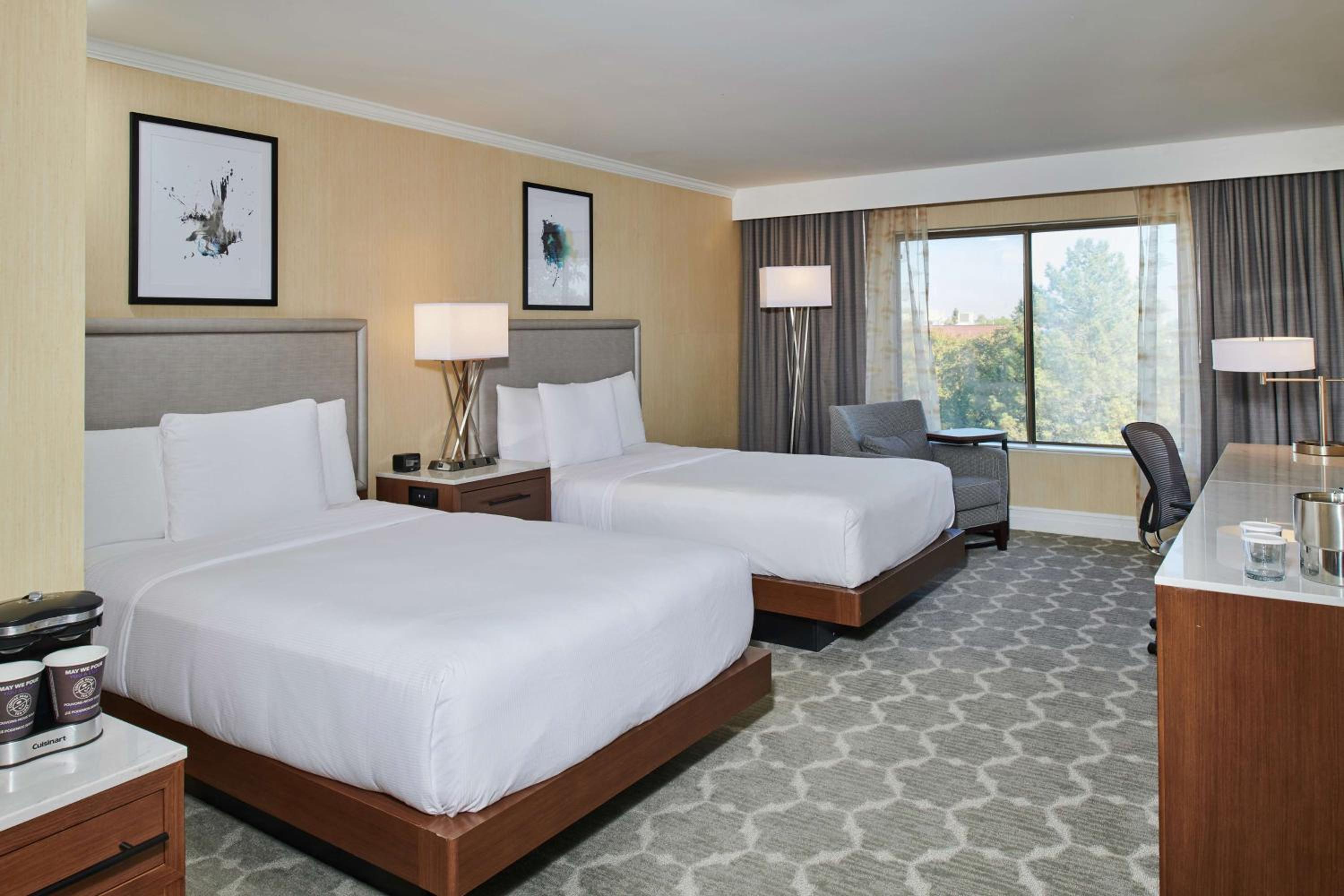 Double Room with Two Double Beds and Balcony at DoubleTree by Hilton Hotel Salt Lake City Airport in Salt Lake City