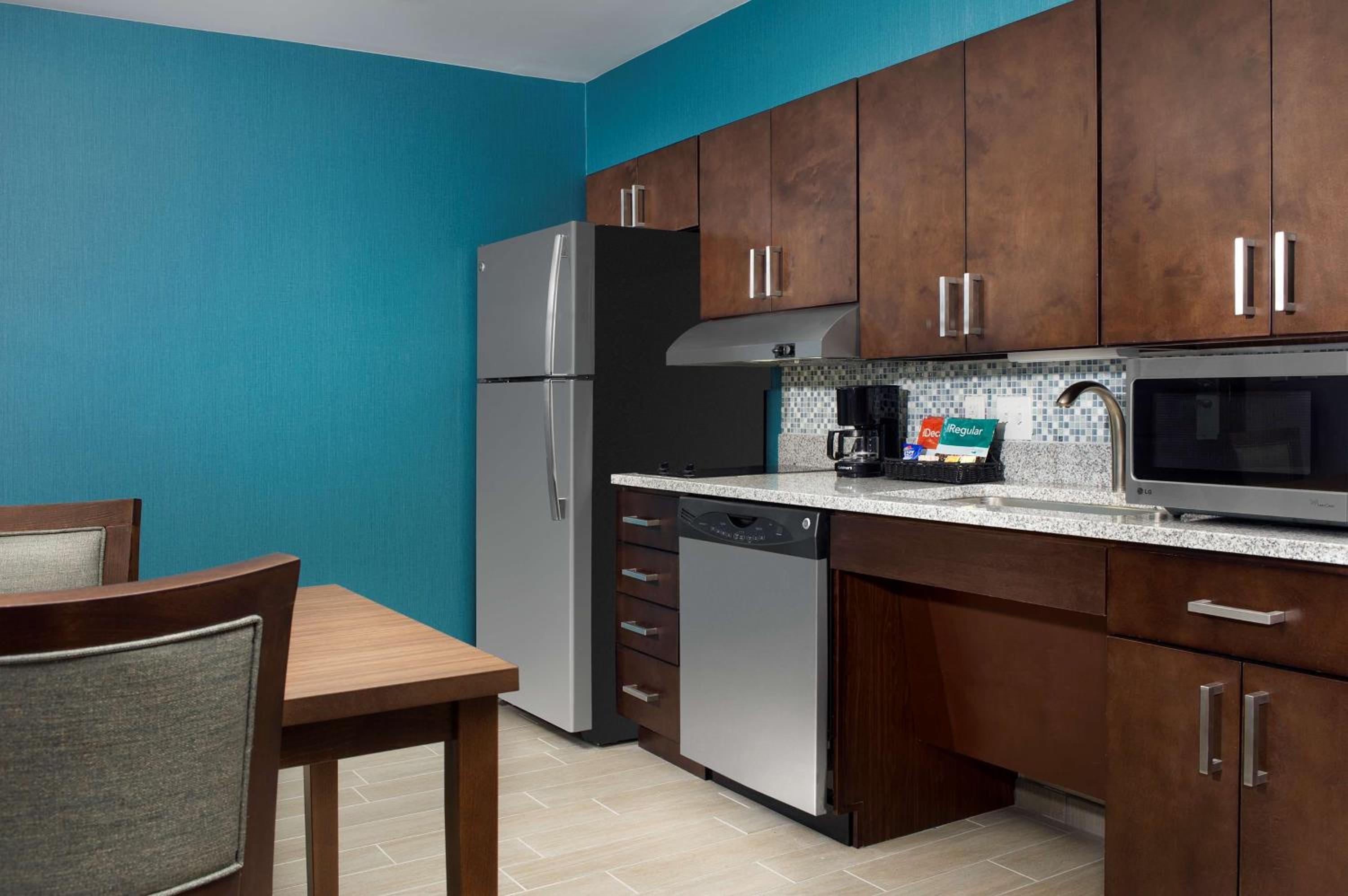 Kitchen in the King Studio Suite - Hearing Access/Non-Smoking at Homewood Suites by Hilton Washington DC NoMa Union Station