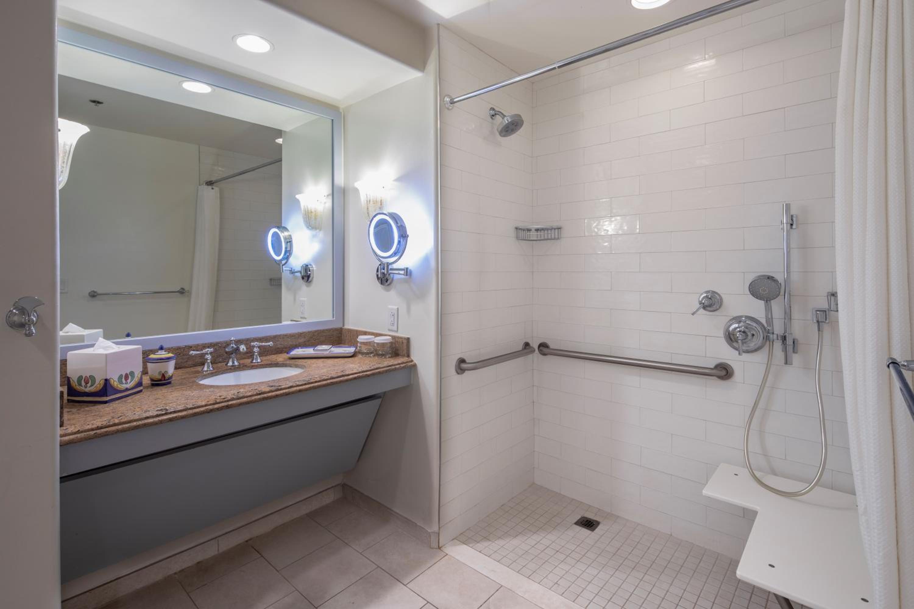 Mobility Accessible Garden View 2 Queen Room, w/roll-in shower (Includes FREE^ Universal Express Unlimited)