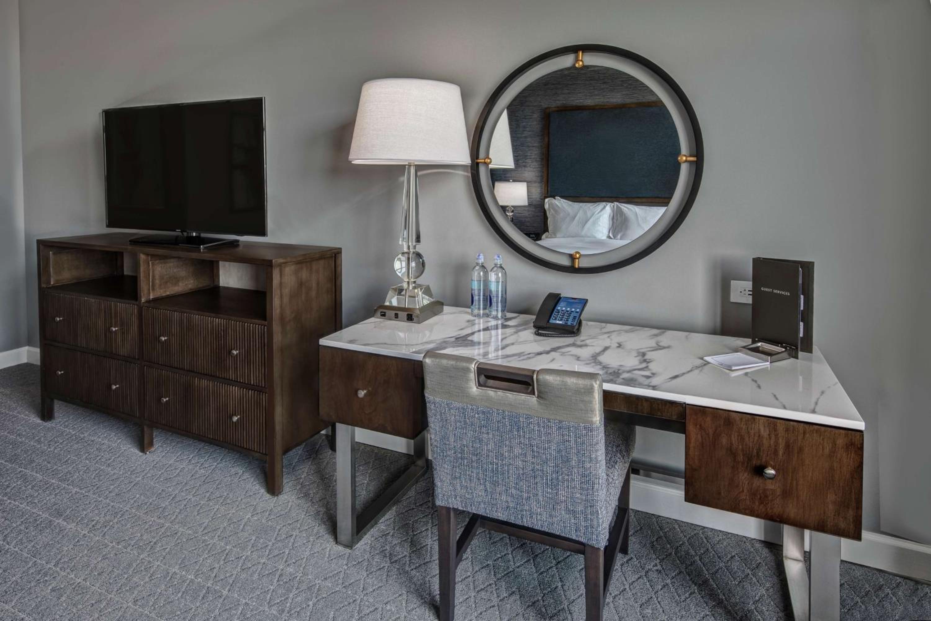 Corner Queen Room with Two Queen Beds at Hilton Nashville Green Hills in Nashville