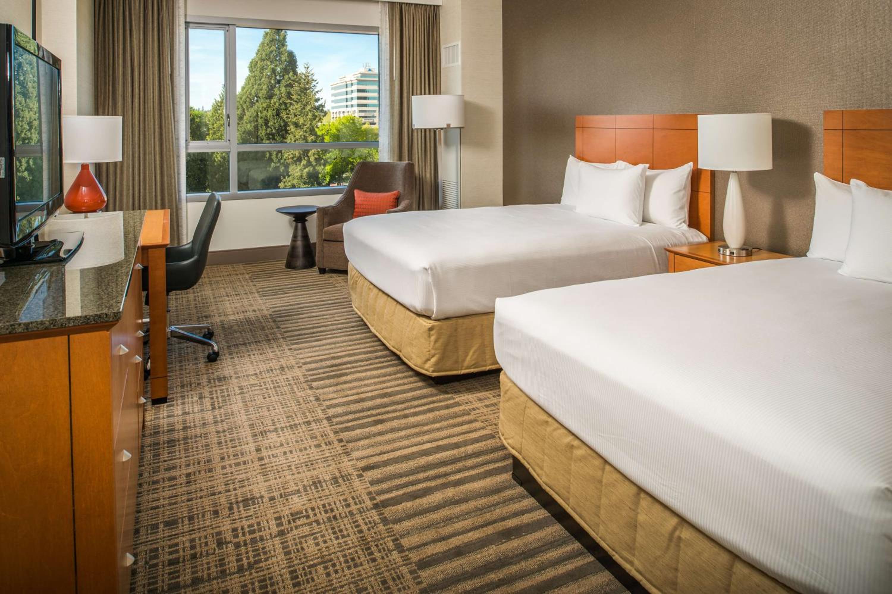 Two Double Beds With Park View