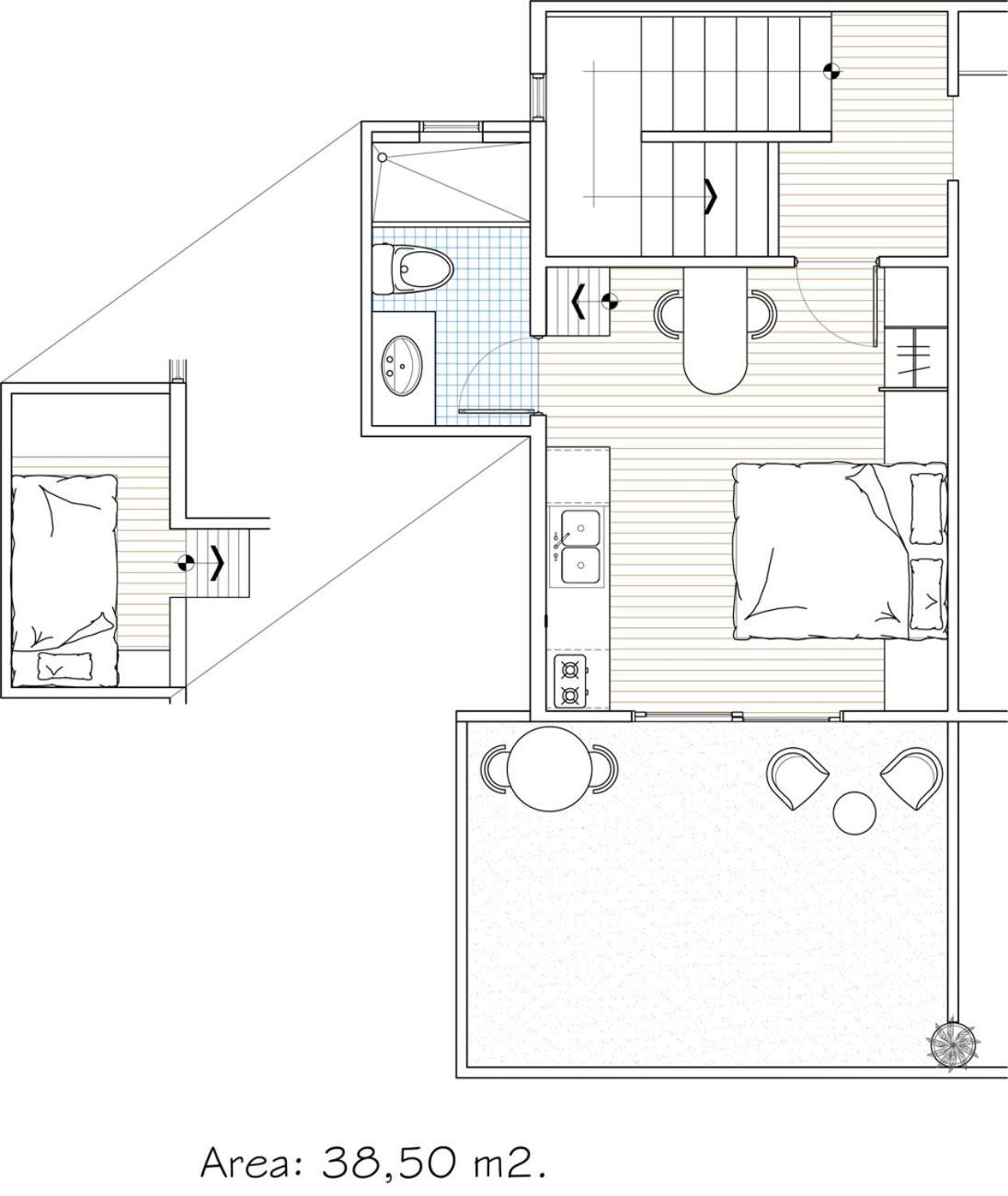 Studio with Balcony photo 3