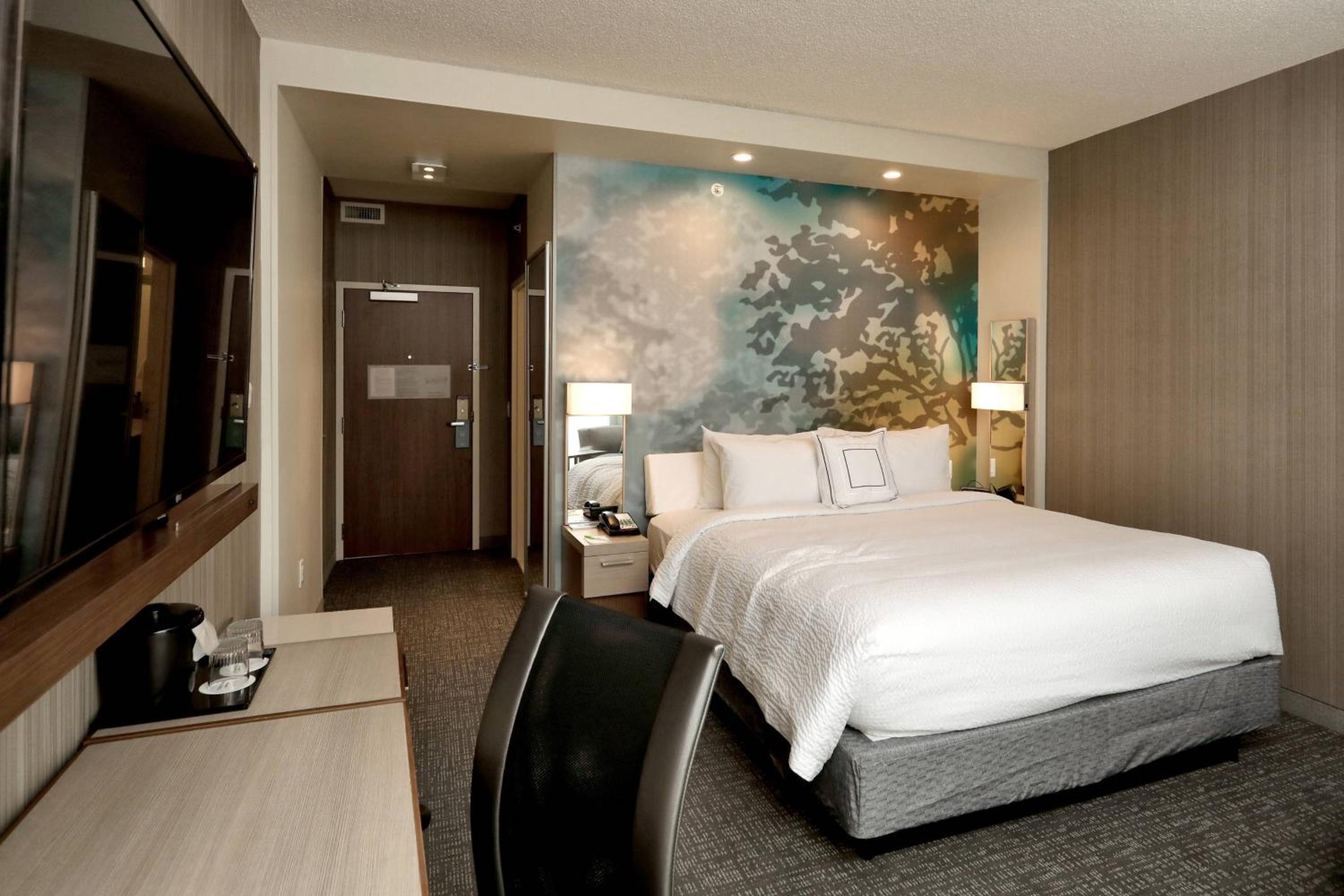 King Room with Sofa Bed and Roll-in Shower - Mobility and Hearing Accessible