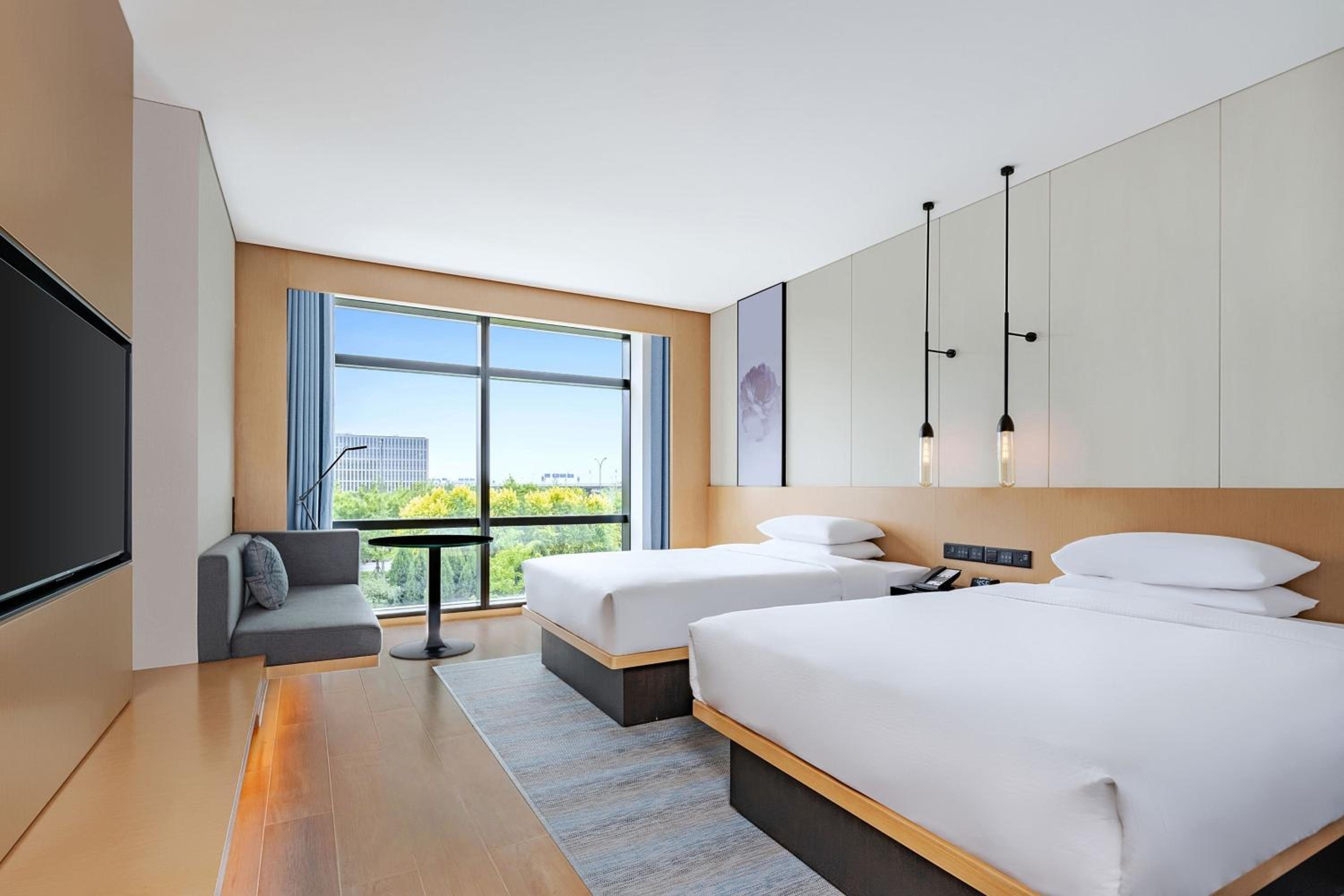 Premium Double Room with Two Double Beds and City View