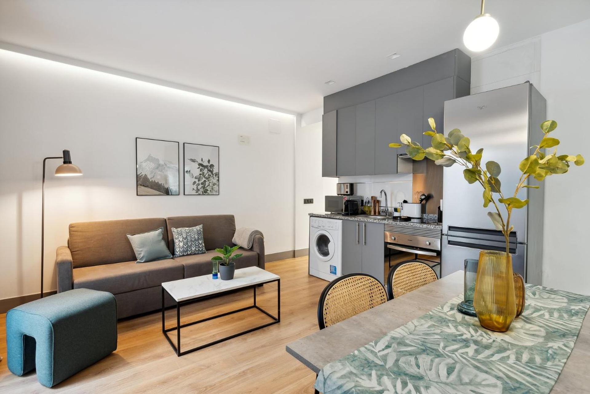 Apartamento de una habitación con terraza