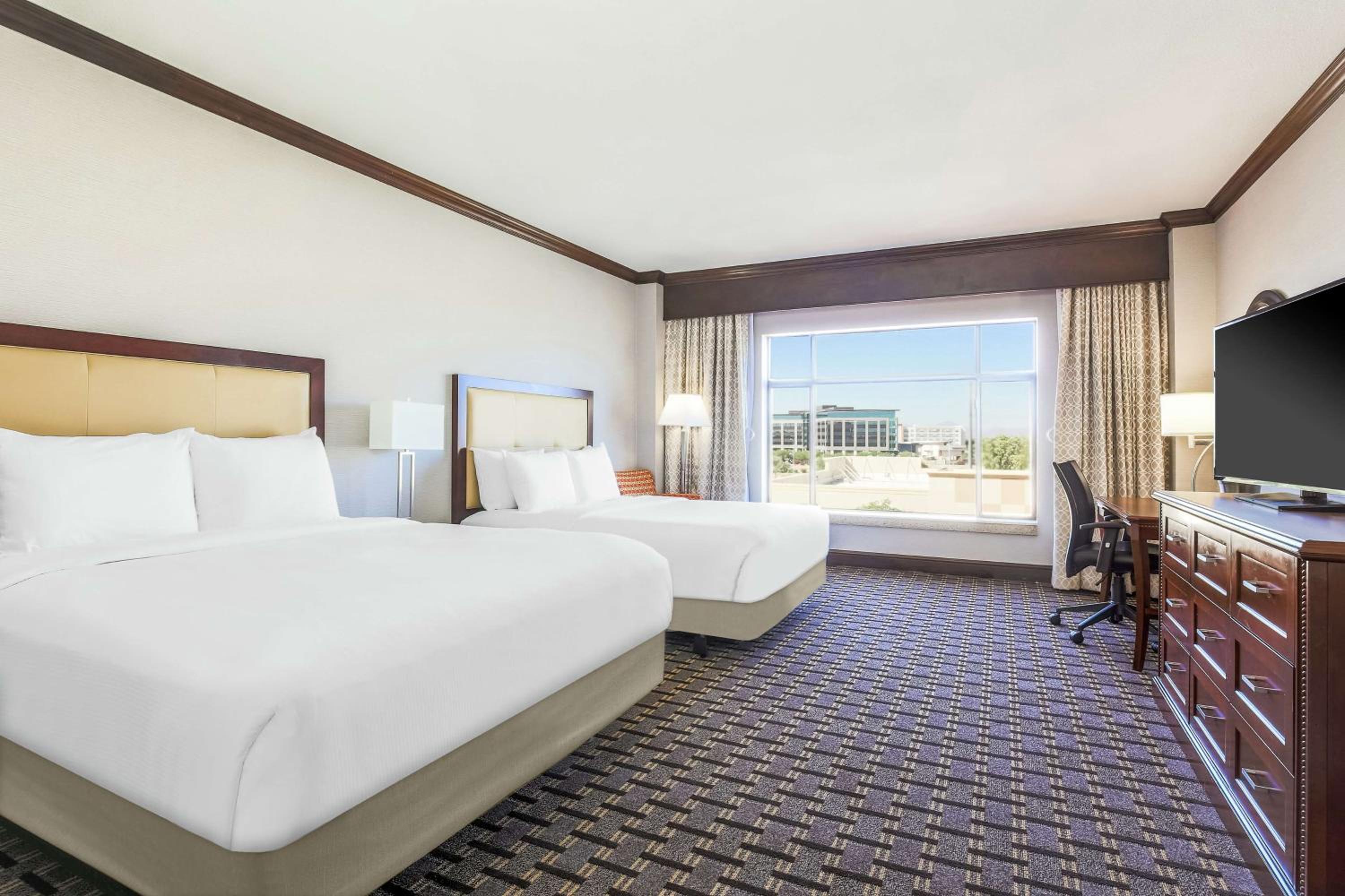 Queen Room with Two Queen Beds and Roll-In Shower - Mobility and Hearing Access - Photo 1