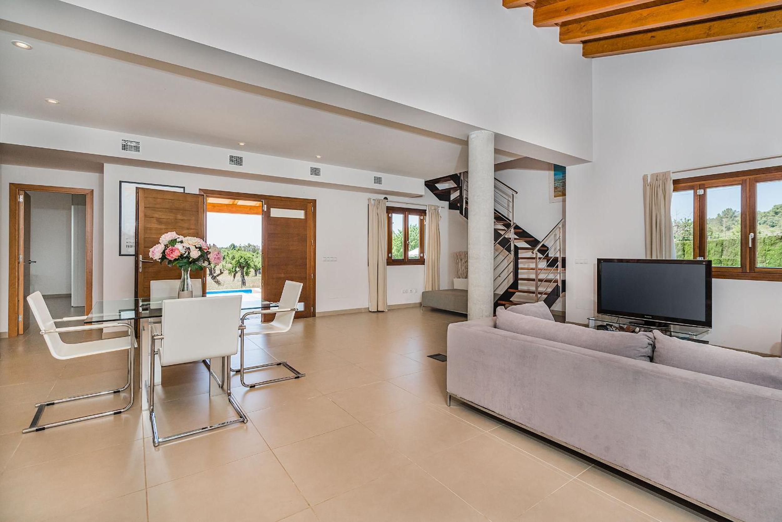 Villa con vistas al jardín