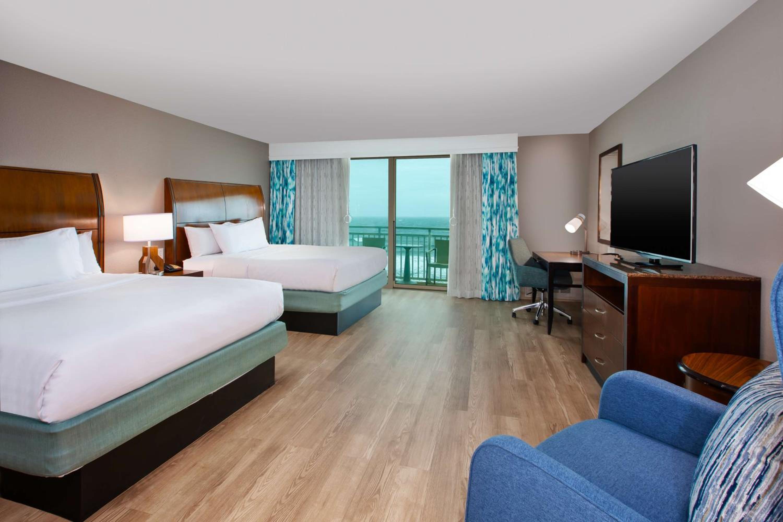 Queen Room with Two Queen Beds and Bath Tub - Ocean Front/Mobility Accessible