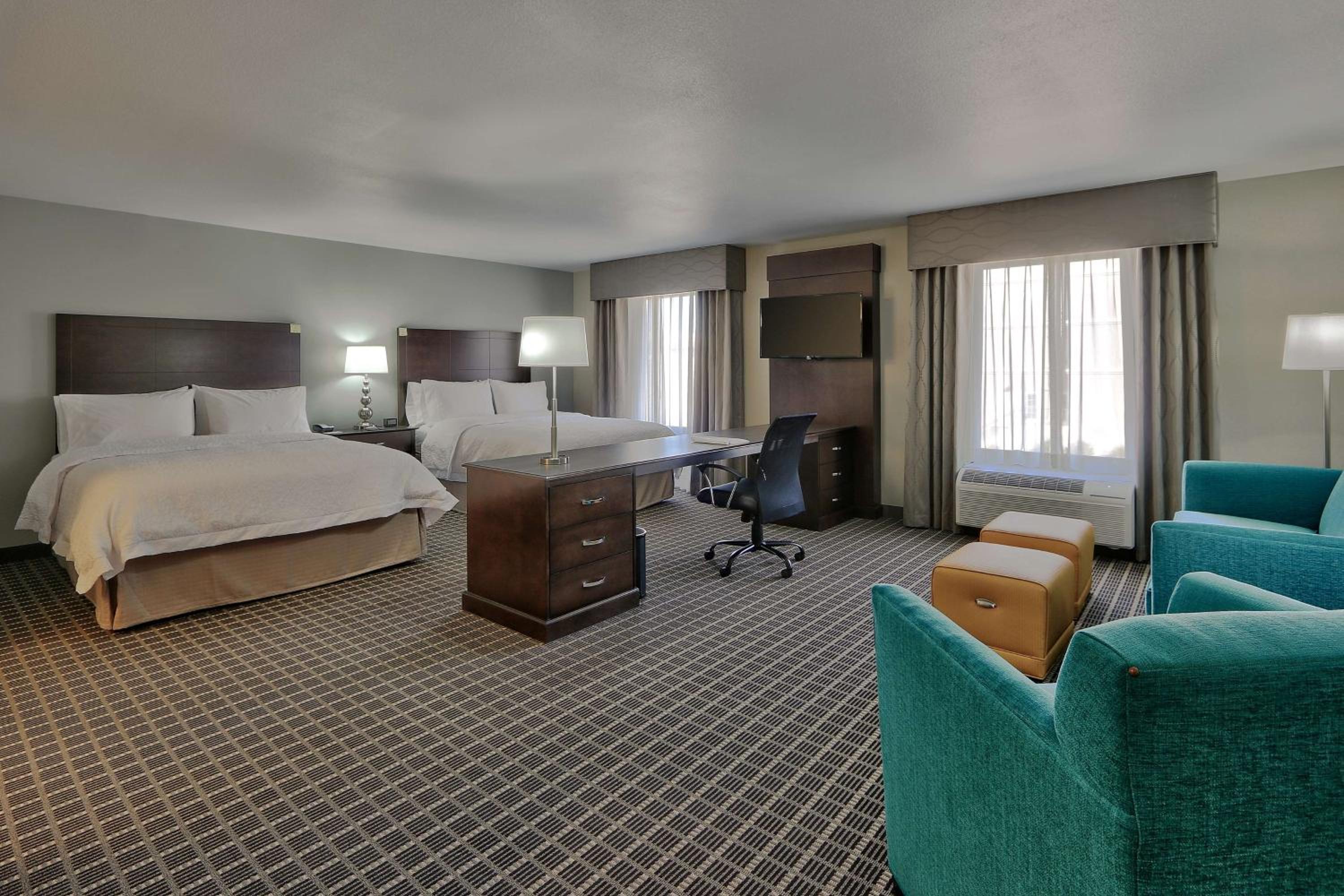 Queen Studio Suite with Two Queen Beds - Non-Smoking at Hampton Inn & Suites Albuquerque Airport in Albuquerque