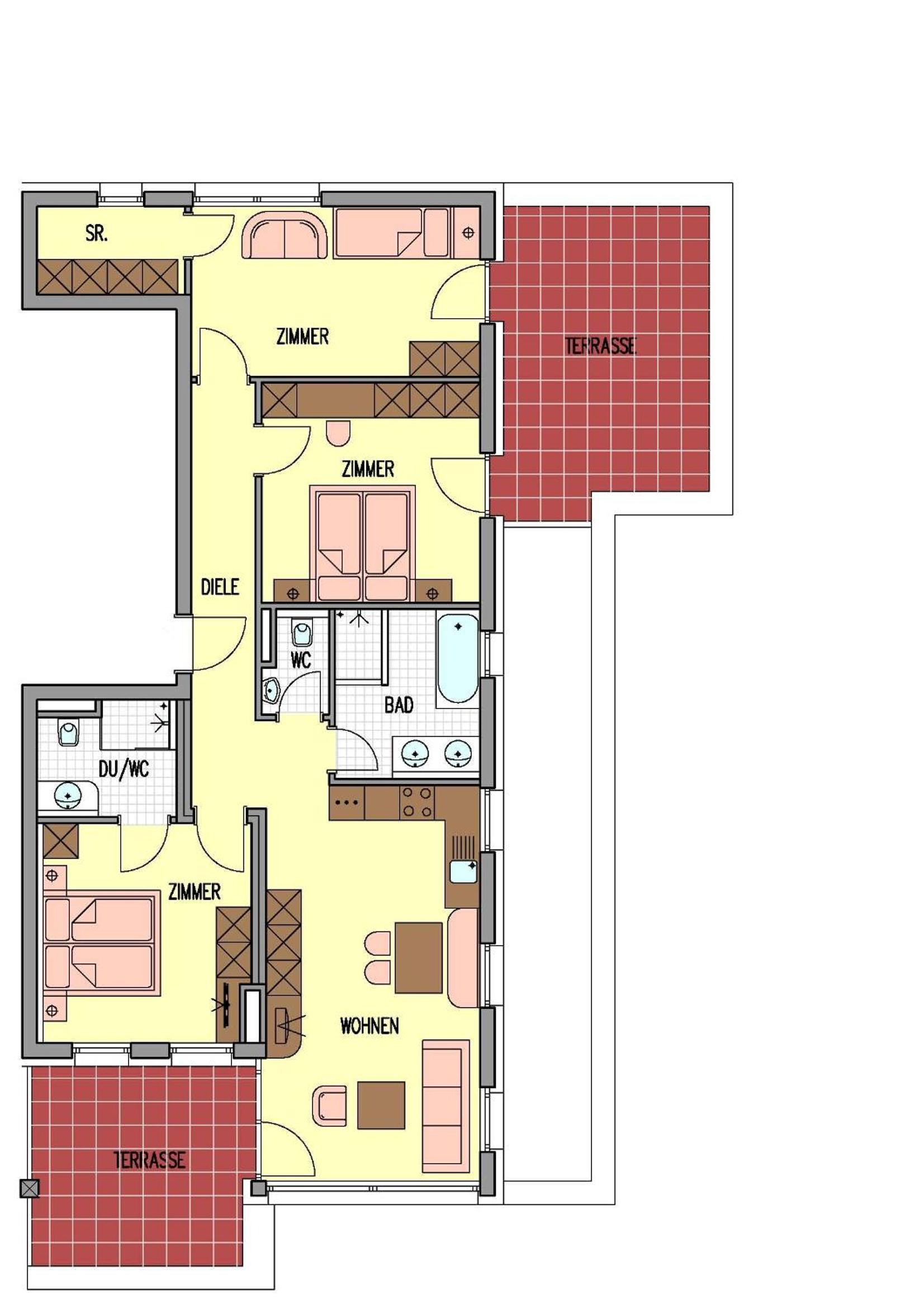 Three-Bedroom Apartment - Photo 2