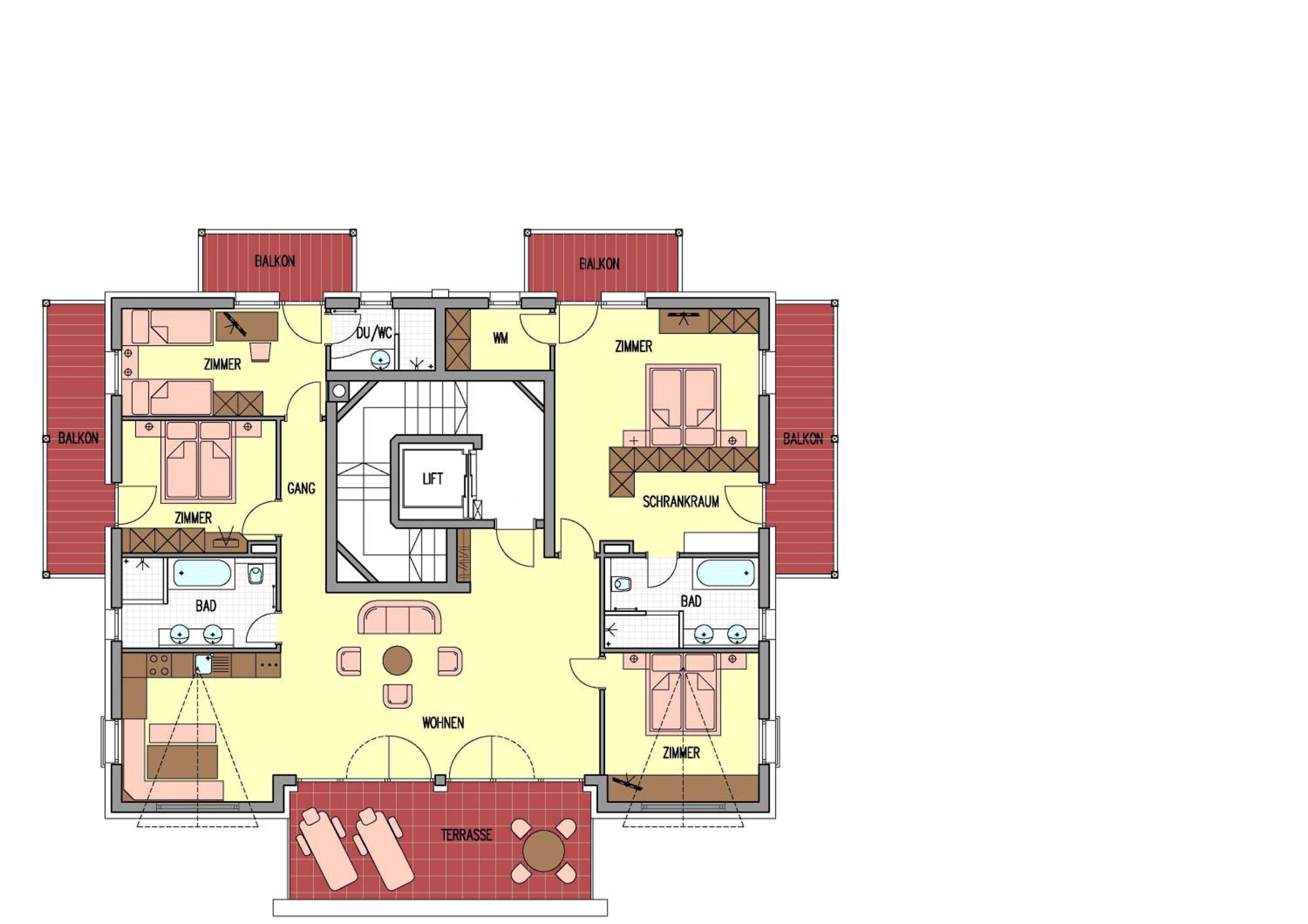 Four-Bedroom Apartment - Photo 2