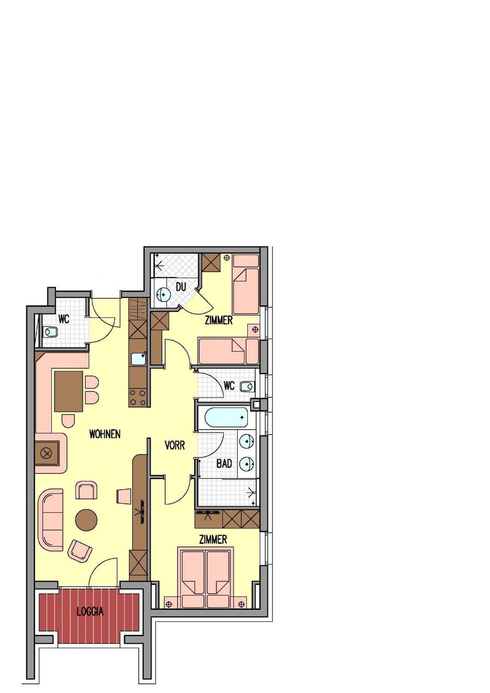 Two-Bedroom Apartment with Balcony - Photo 3