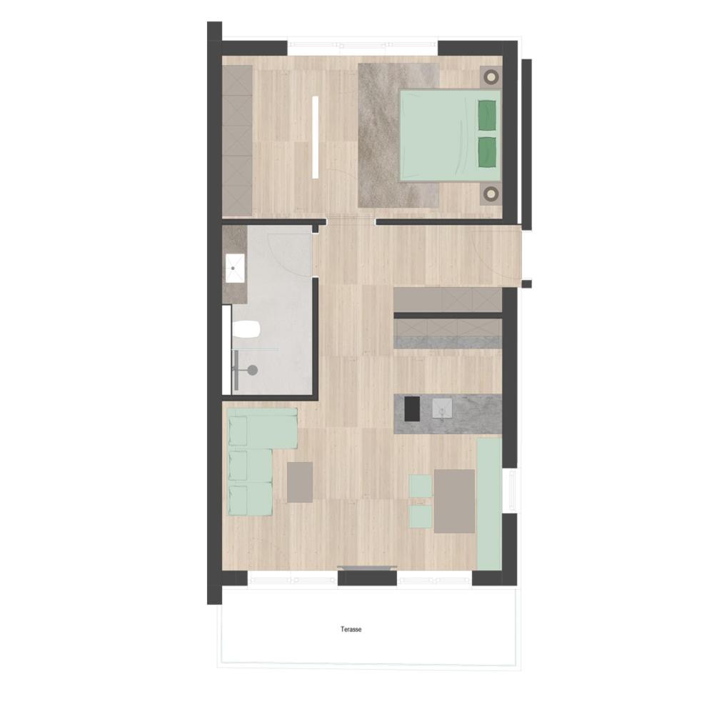 One-Bedroom Apartment photo 3