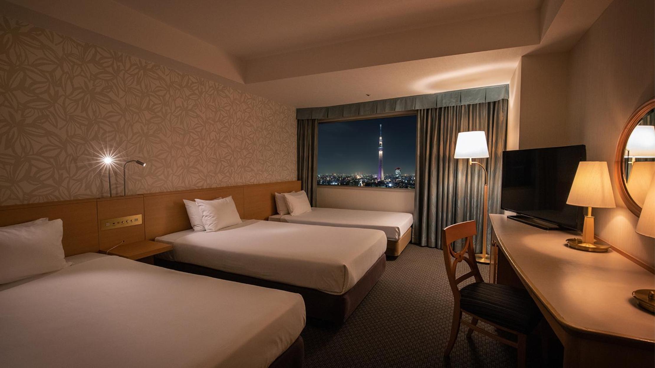 Triple Room with Tokyo Sky Tree View - Non-Smoking