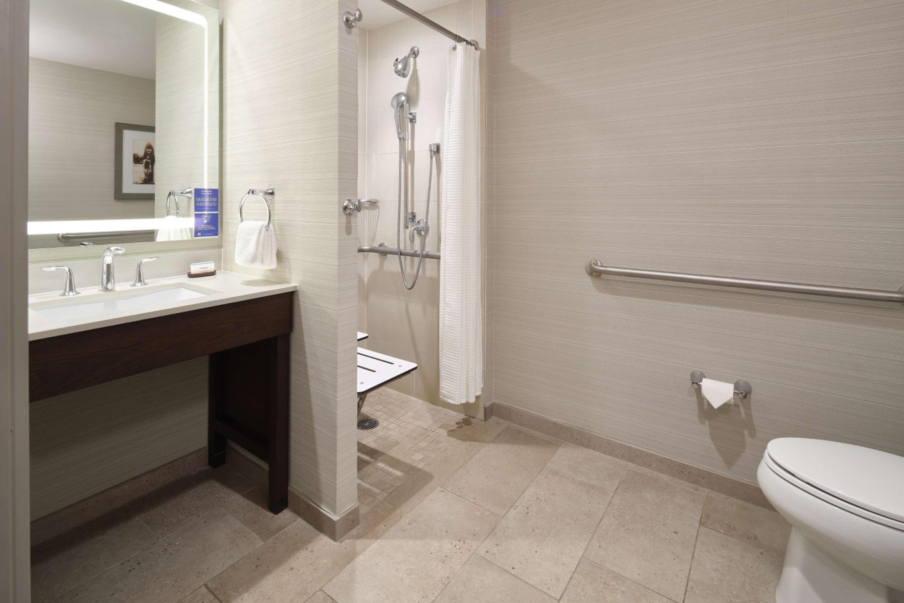 Studio with King Bed and Shower - Mobility Access/Communication Assistance