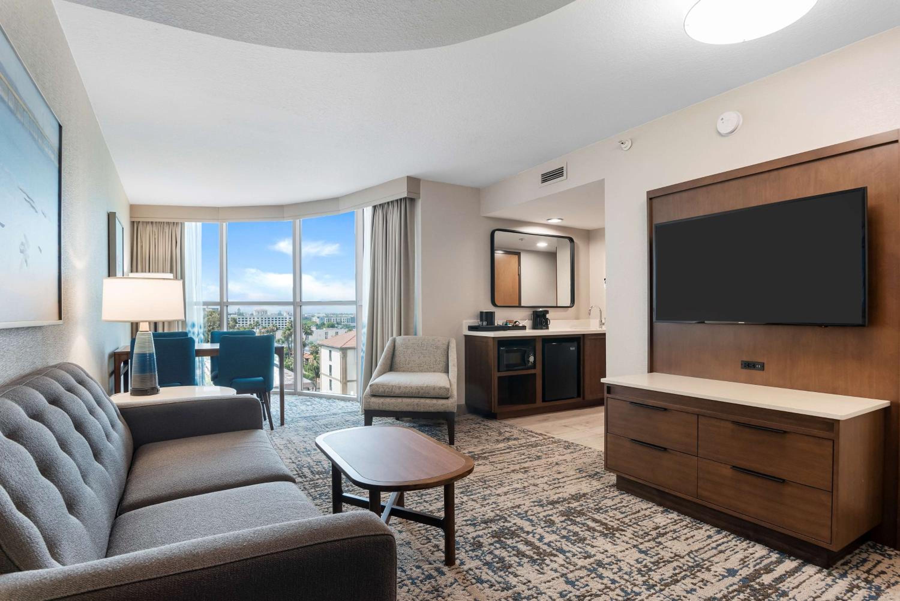 Corner King Suite with Firework View - Non-Smoking at Embassy Suites by Hilton Anaheim South in Anaheim