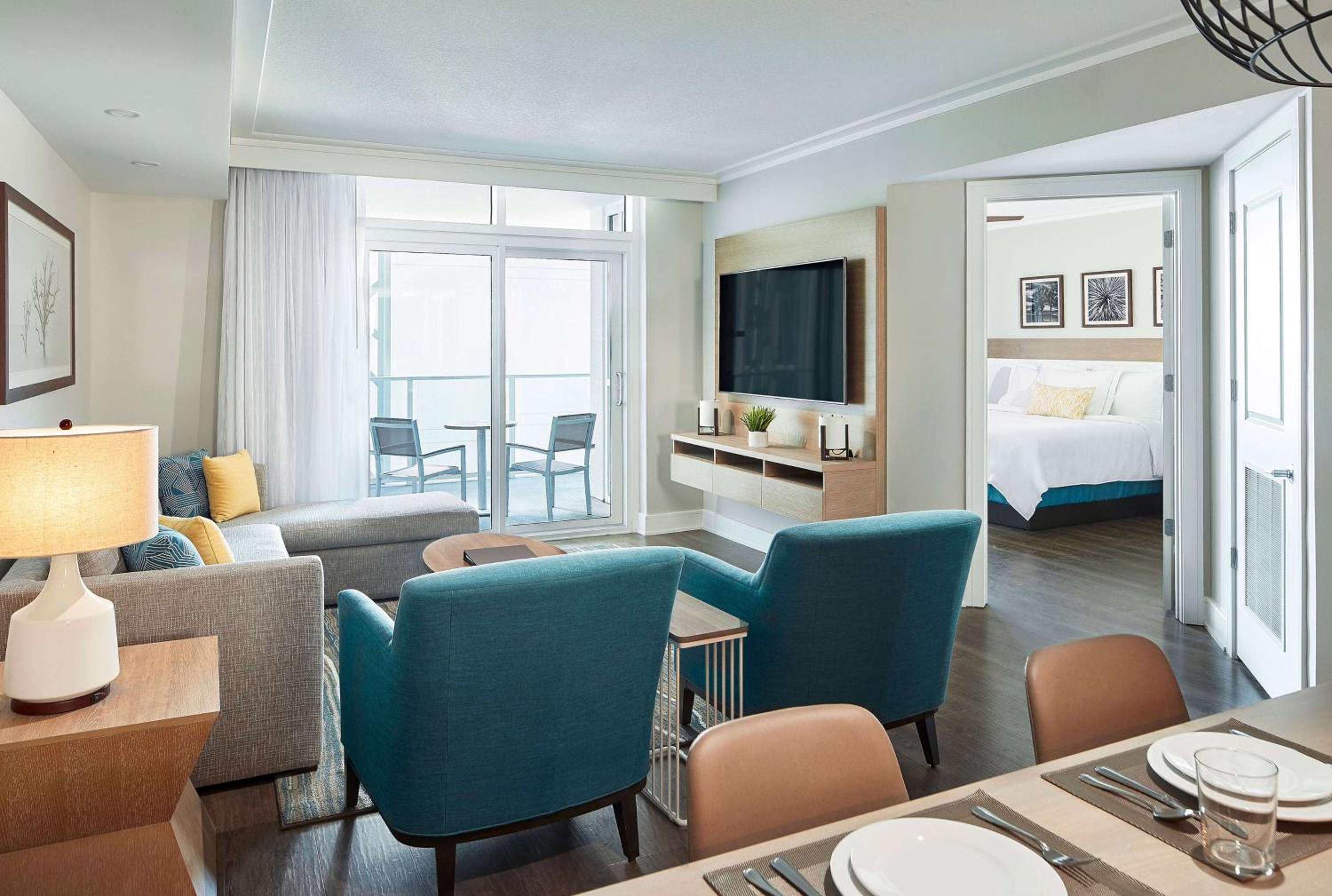 Two-Bedroom Suite with One King Bed and Two Queen Beds