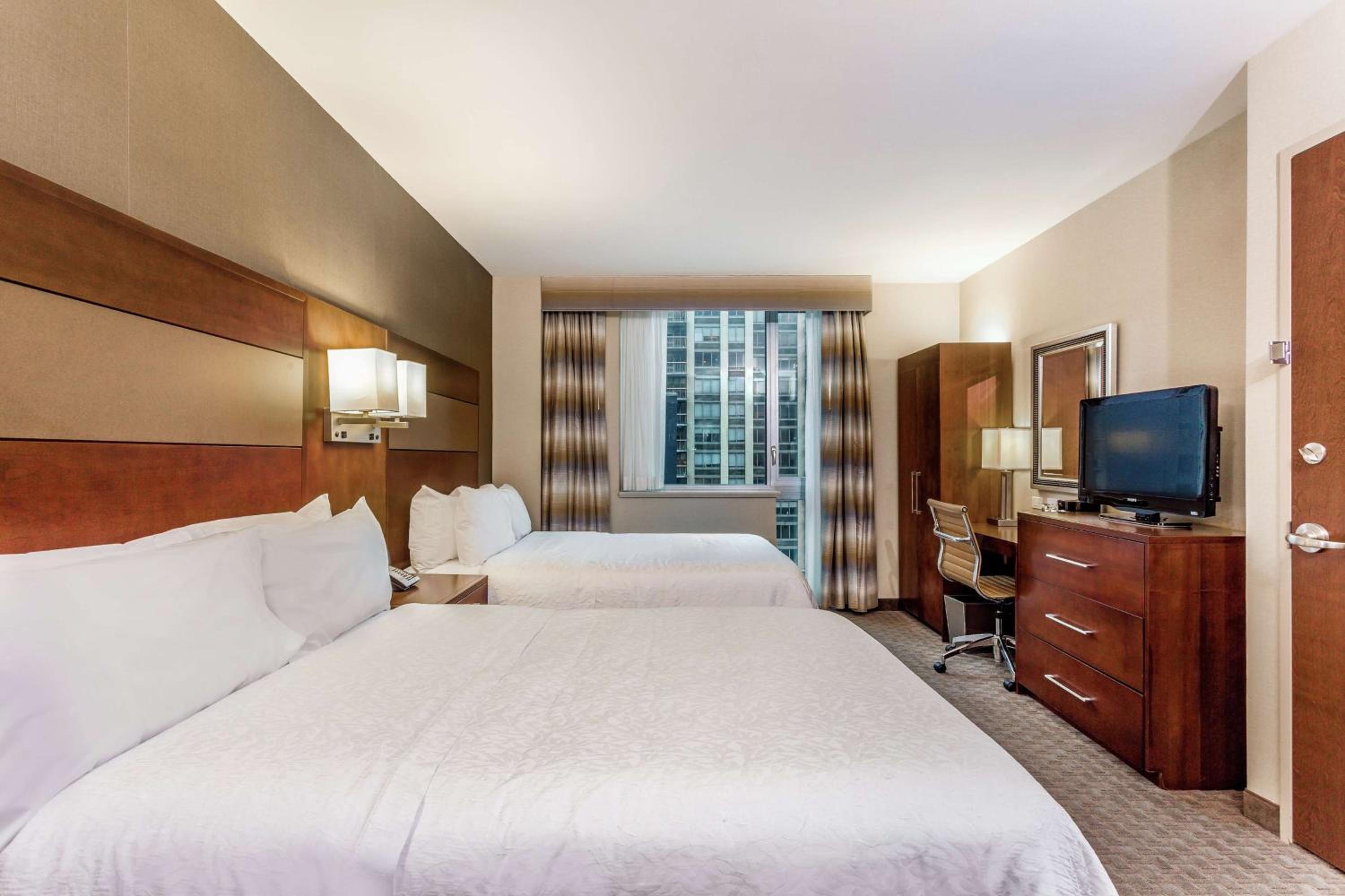 Double Room with Two Double Beds with City View
