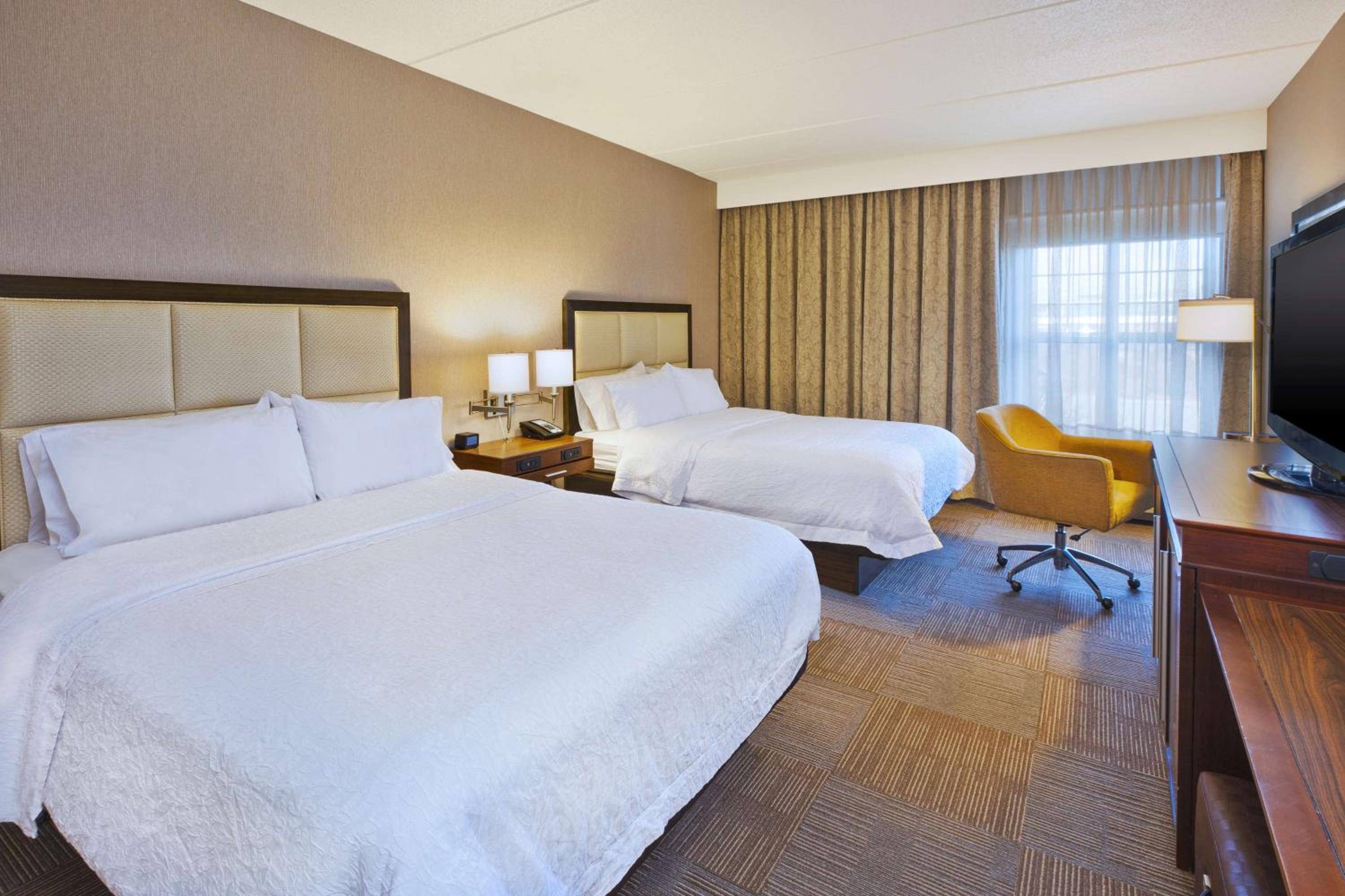 Room with Two Queen Beds - Non-Smoking at Hampton Inn & Suites Providence-Warwick Airport in Warwick