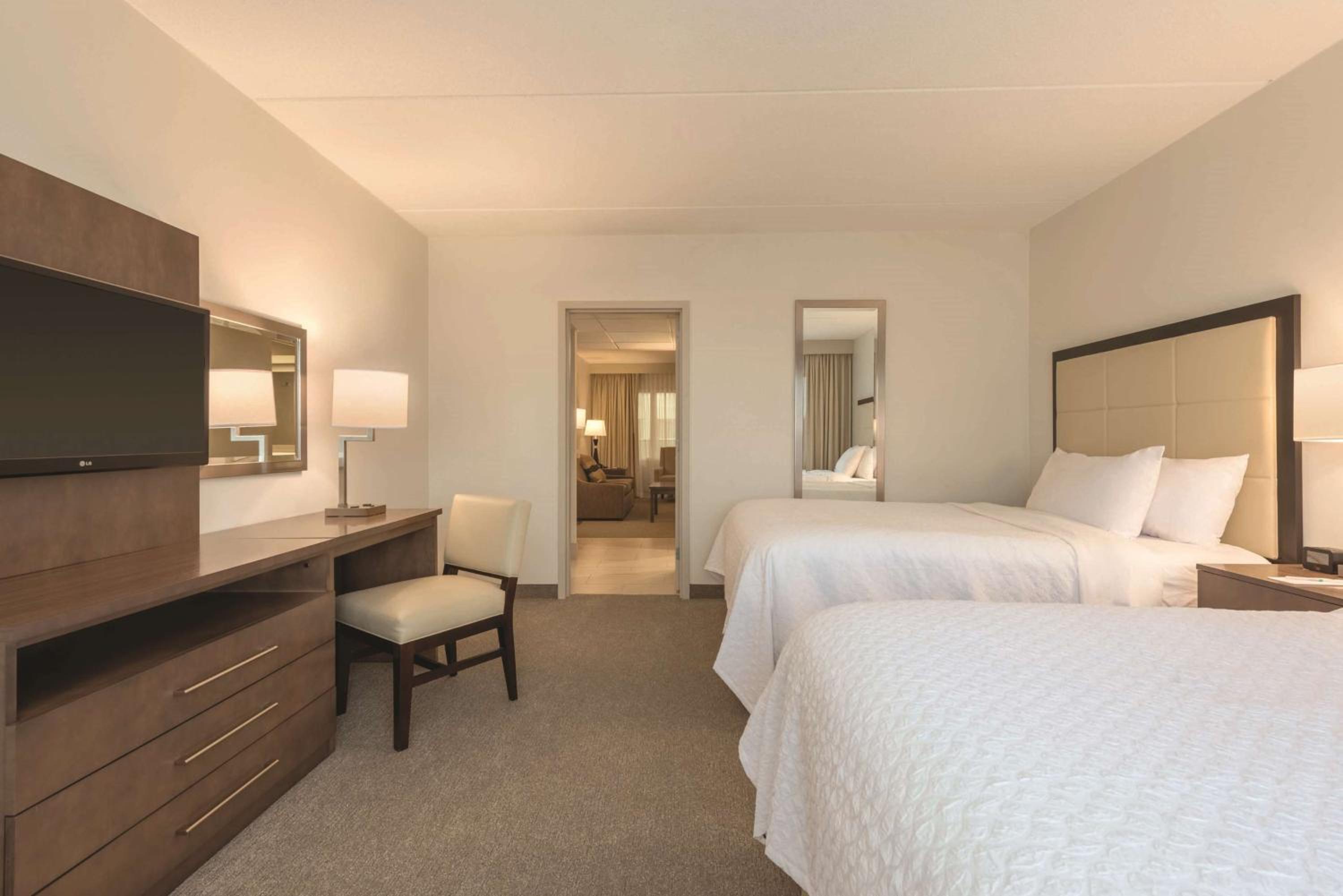 Double Queen Suite at Embassy Suites by Hilton Milwaukee Brookfield in Brookfield