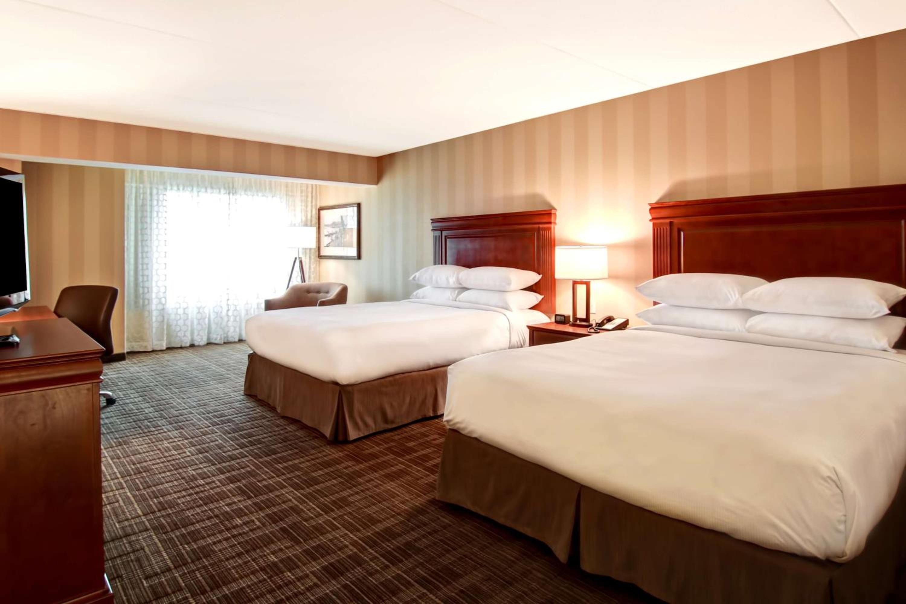 Queen Room with Two Queen Beds and Partial City View - Floors 3-4