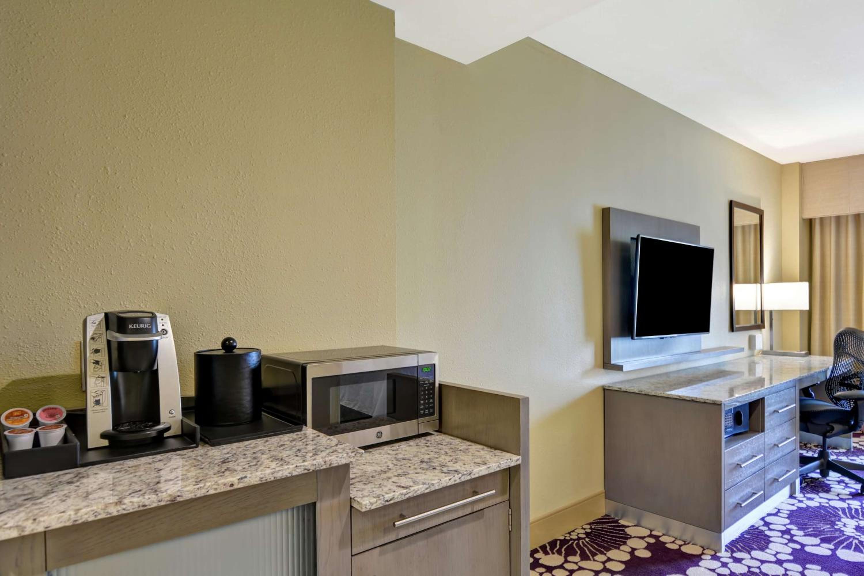 Queen Room with Two Queen Beds and Roll-In Shower - Mobility Access at Hilton Garden Inn Raleigh/Crabtree Valley in Raleigh