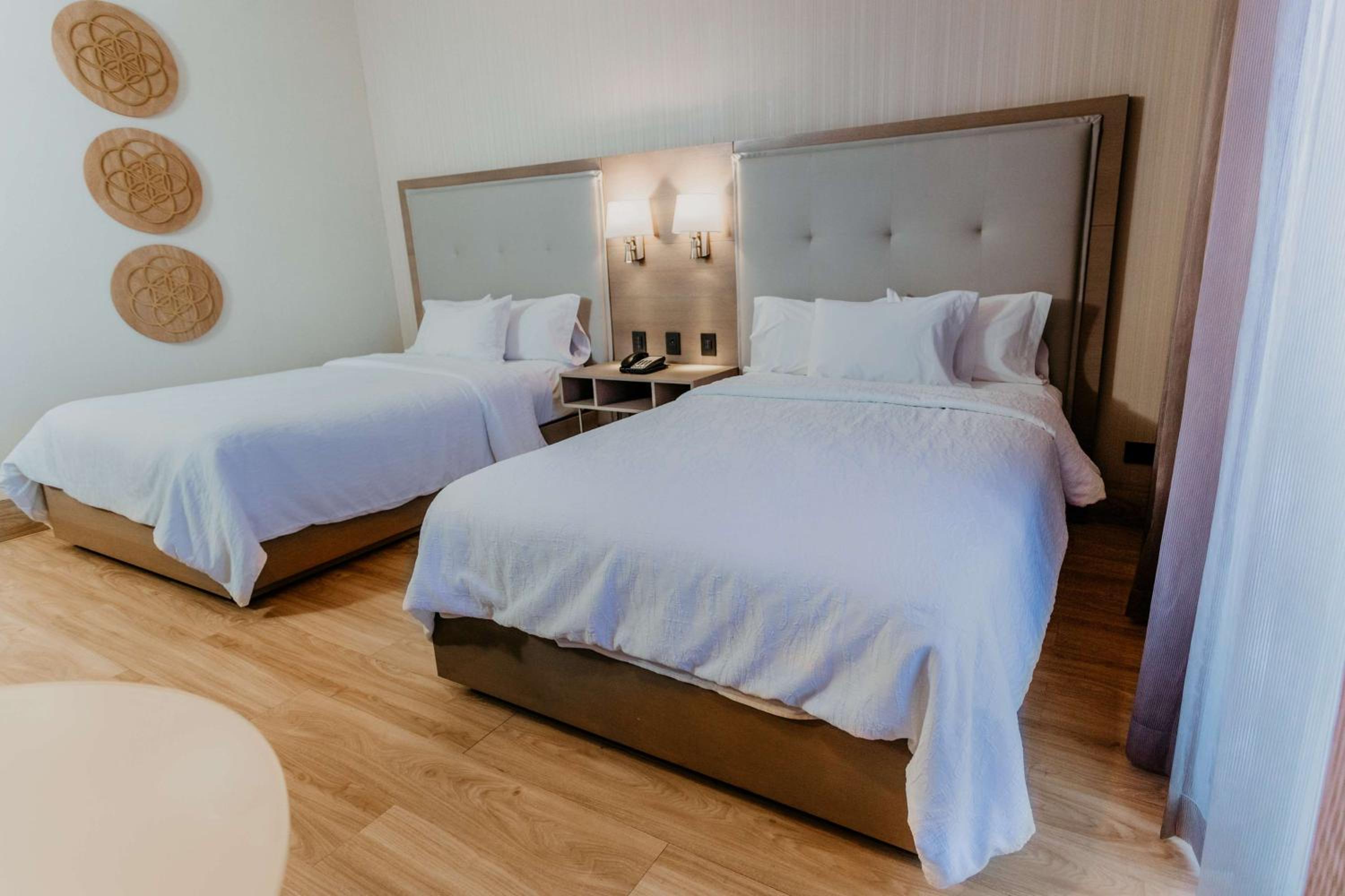 Double Room with Two Double Beds and Balcony