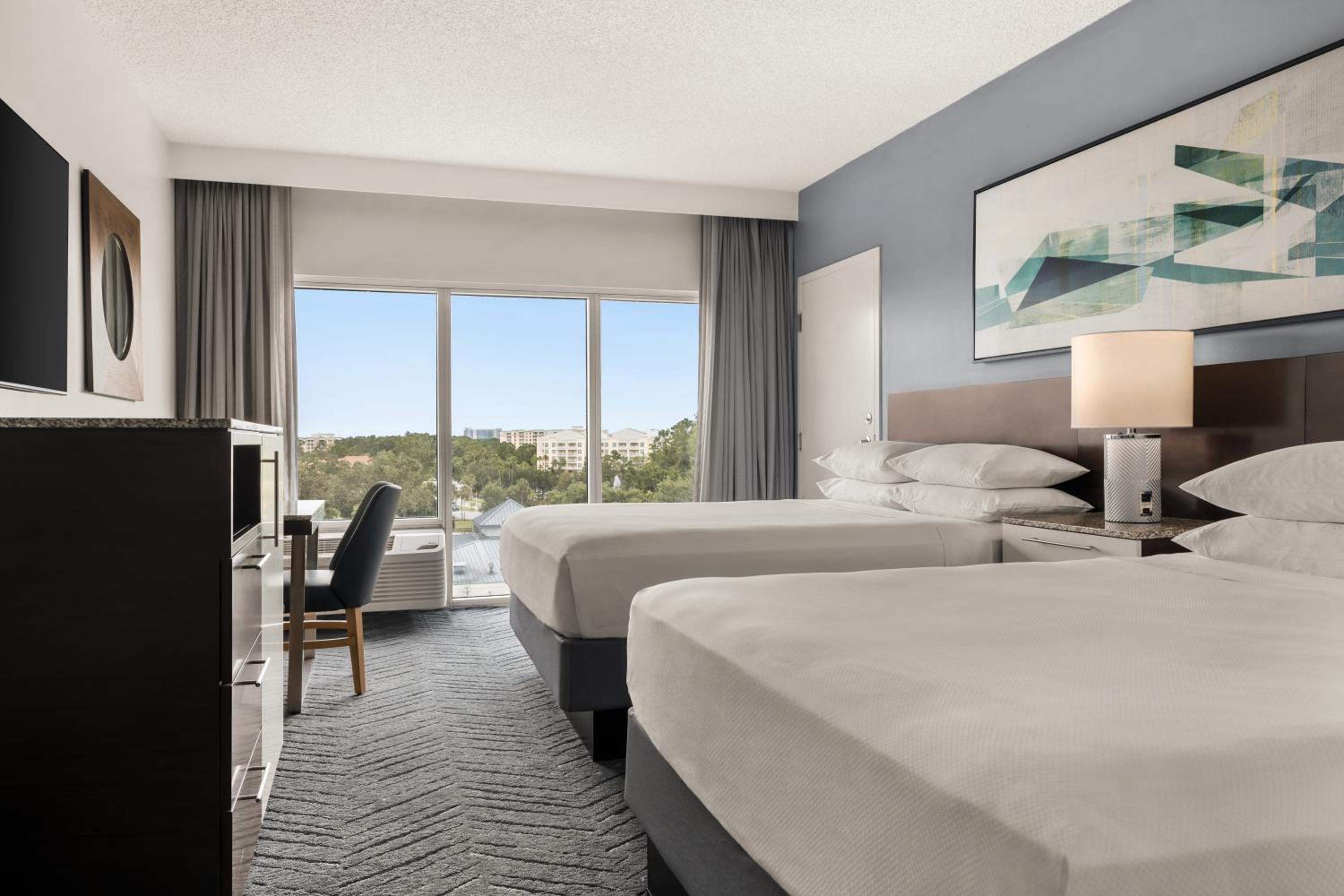 Queen Room with Two Queen Beds and Roll-in Shower - Mobility and Hearing Accessible photo 1