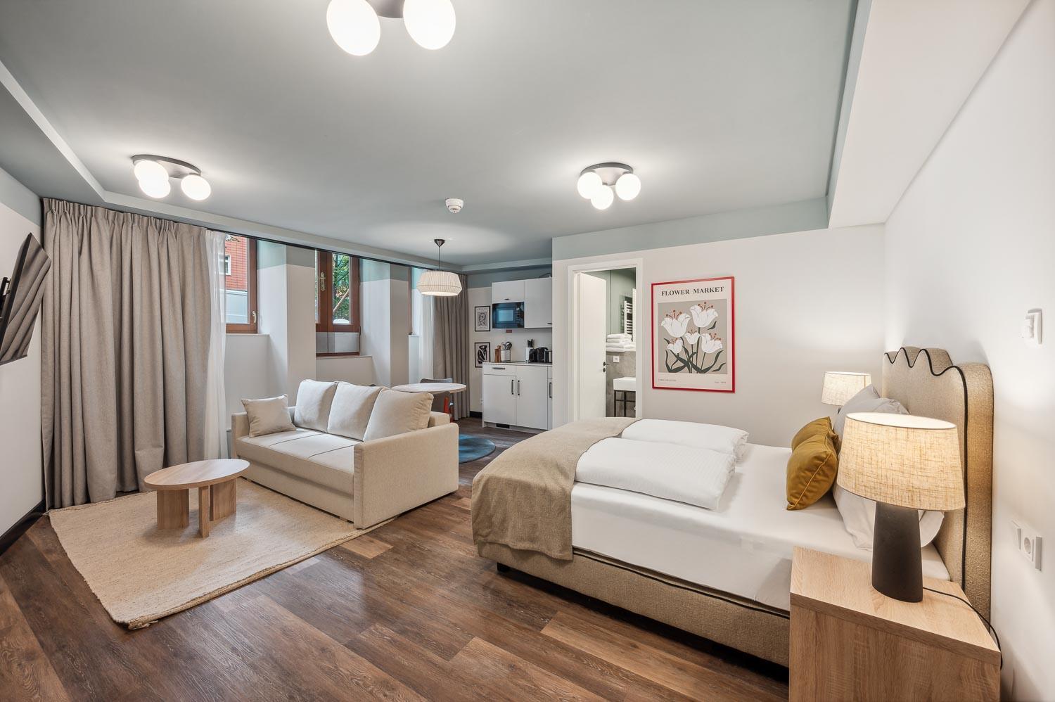 Room with sofa bed (Basement)
