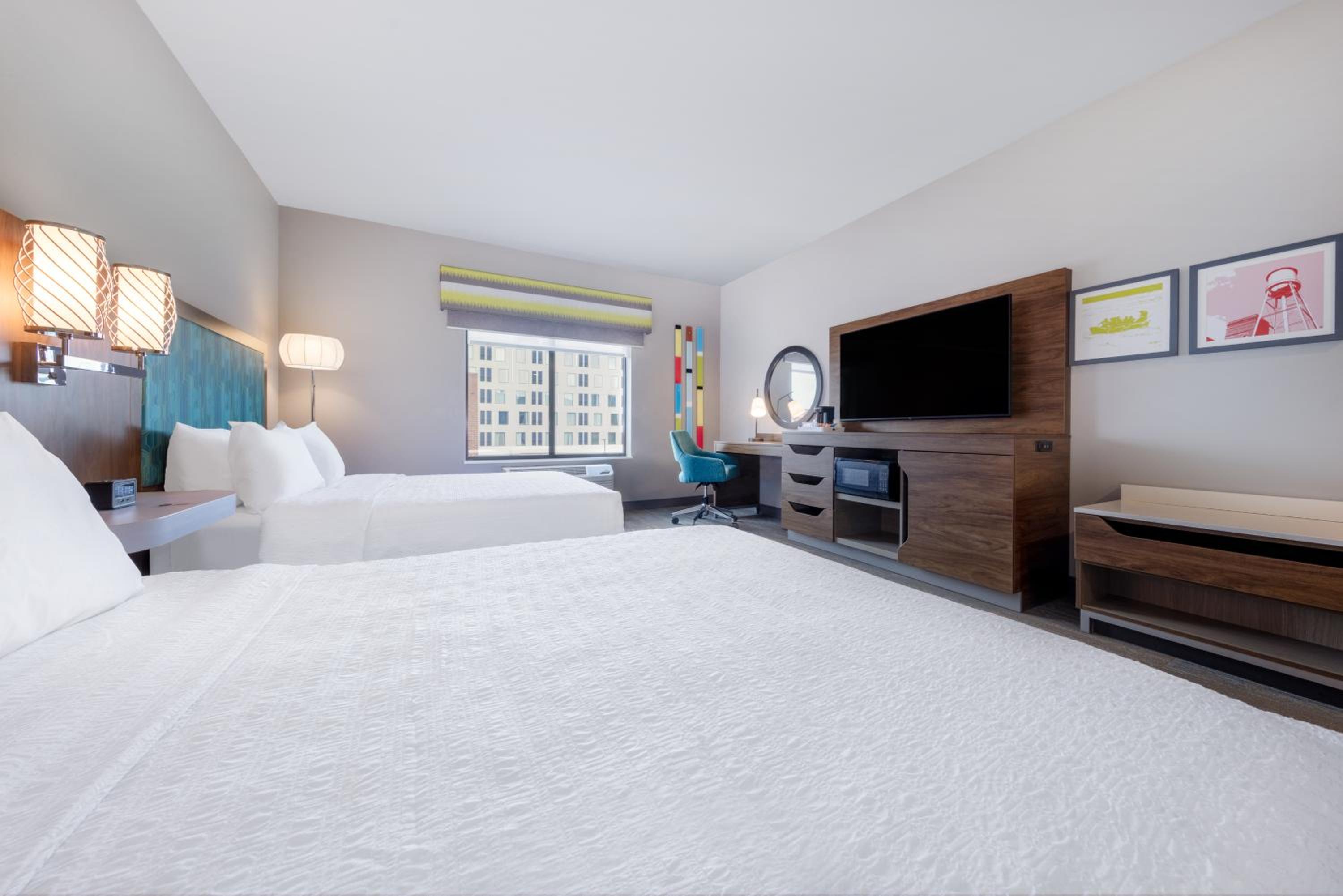 Queen Room with Two Queen Beds - Hearing Access at Hampton Inn Columbus Downtown, Ga in Columbus