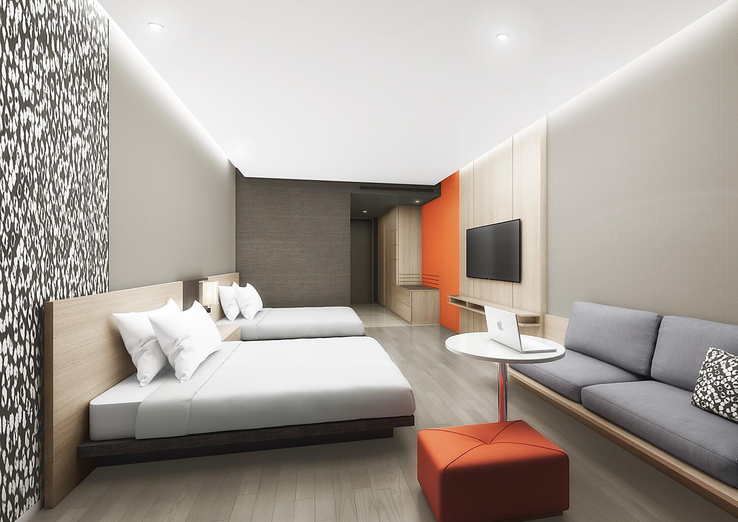 Premier Suite with Two Double Beds - Photo 1