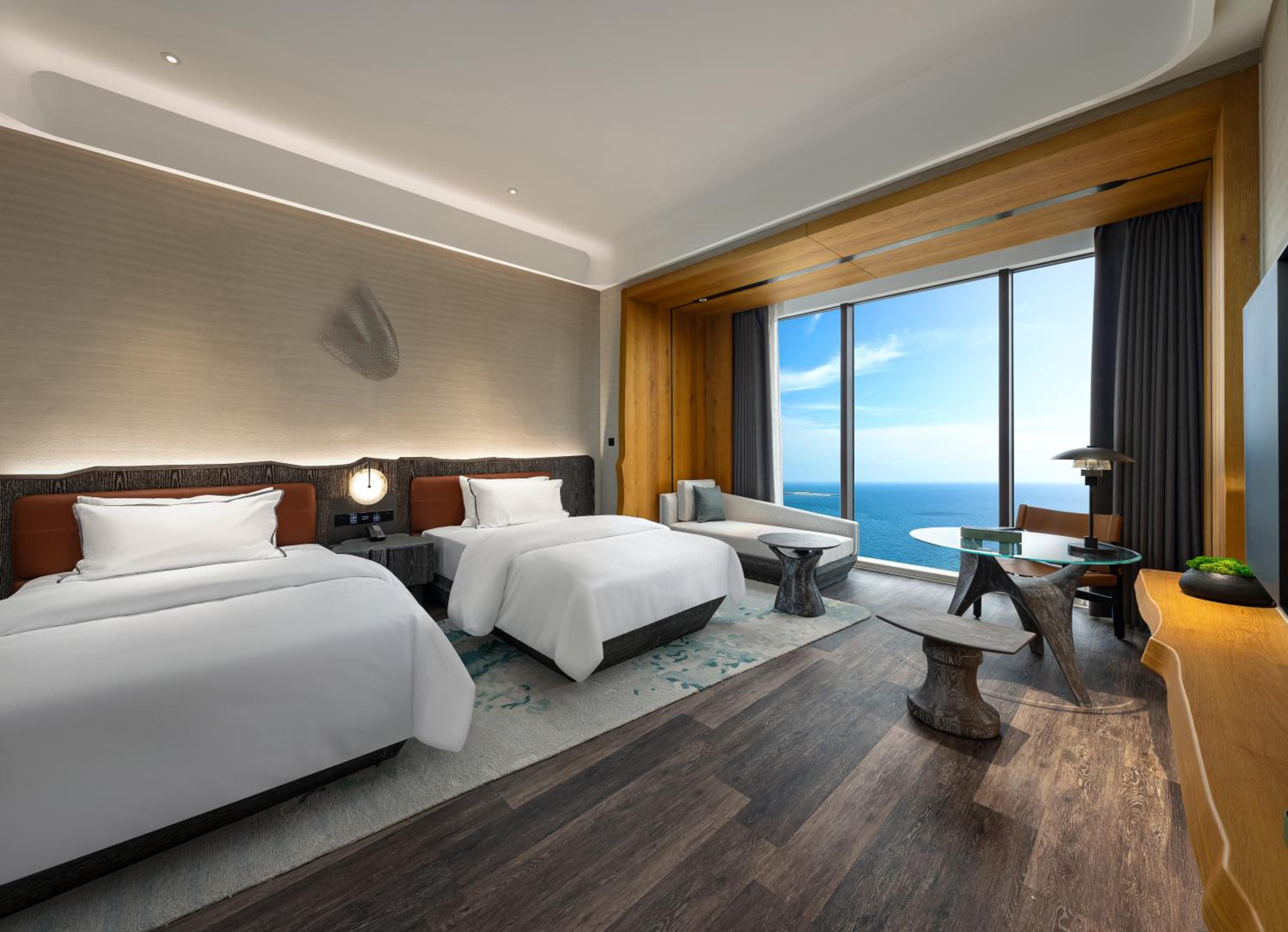 Premium Double Room with Two Double Beds and Ocean View