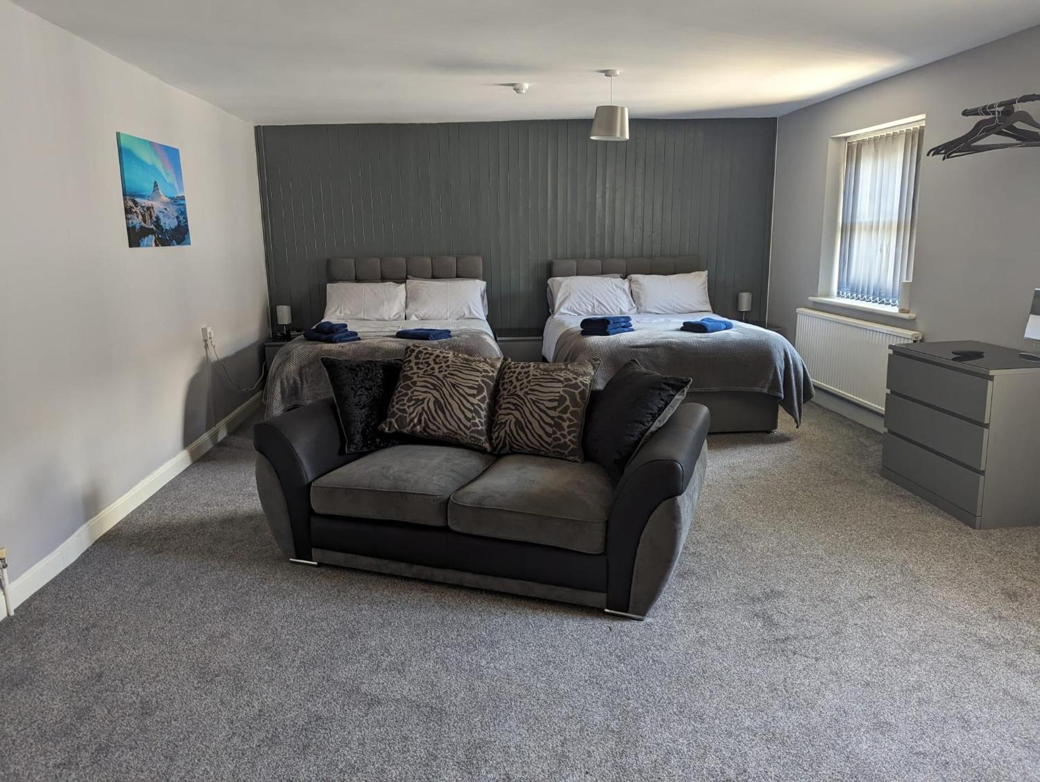 Family Room with Shared Bathroom