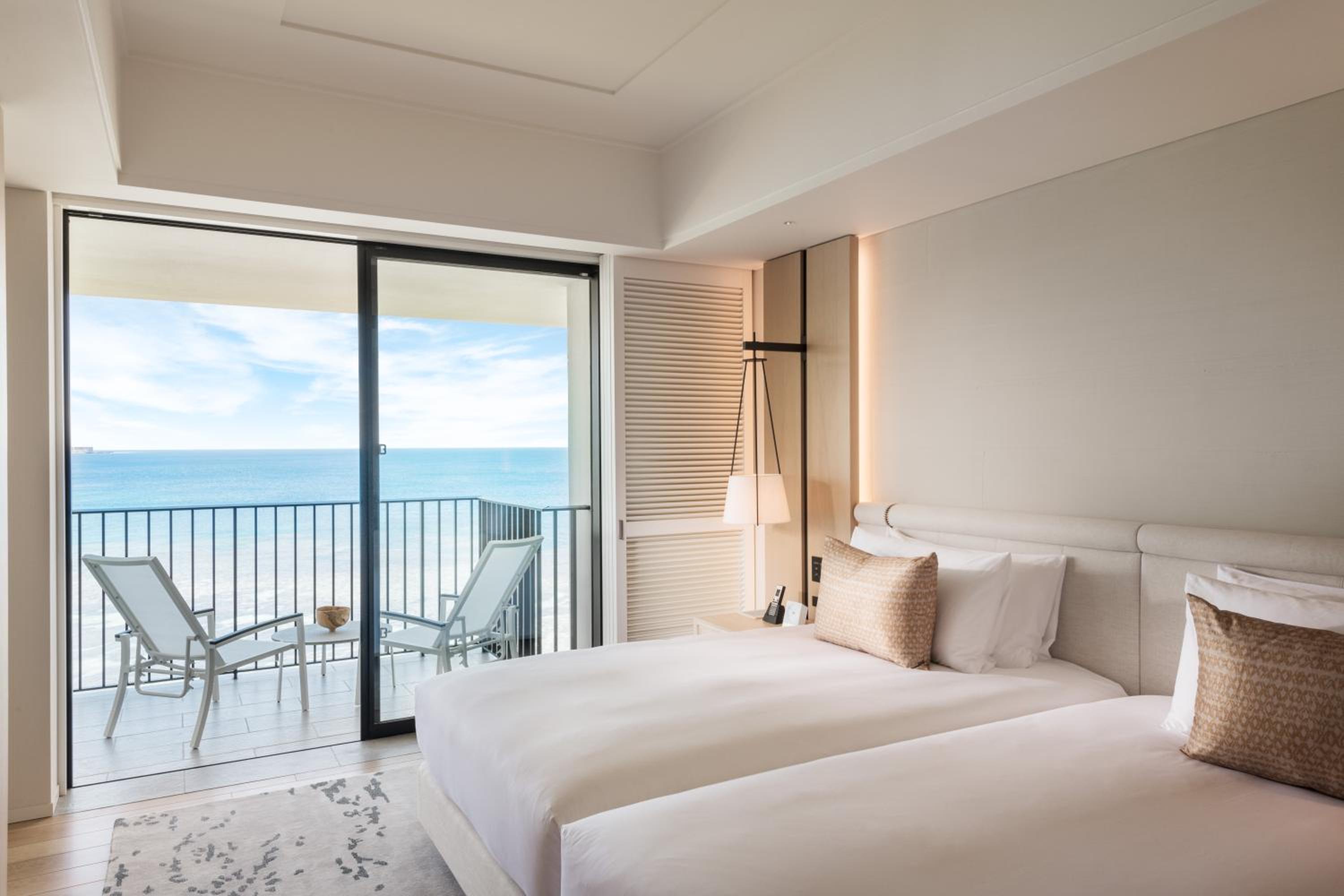 海景双床房(带休息室通行证)