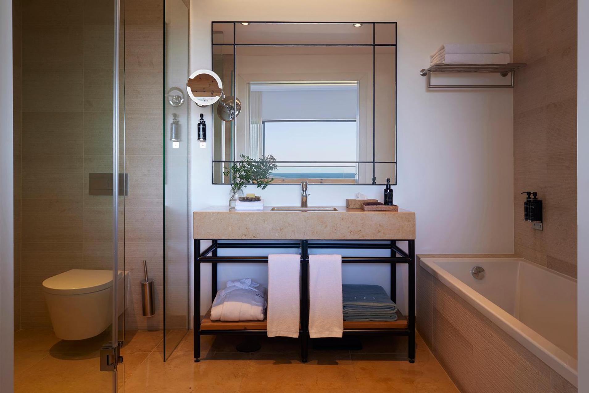 bathroom with a sink, toilet, and bathtub