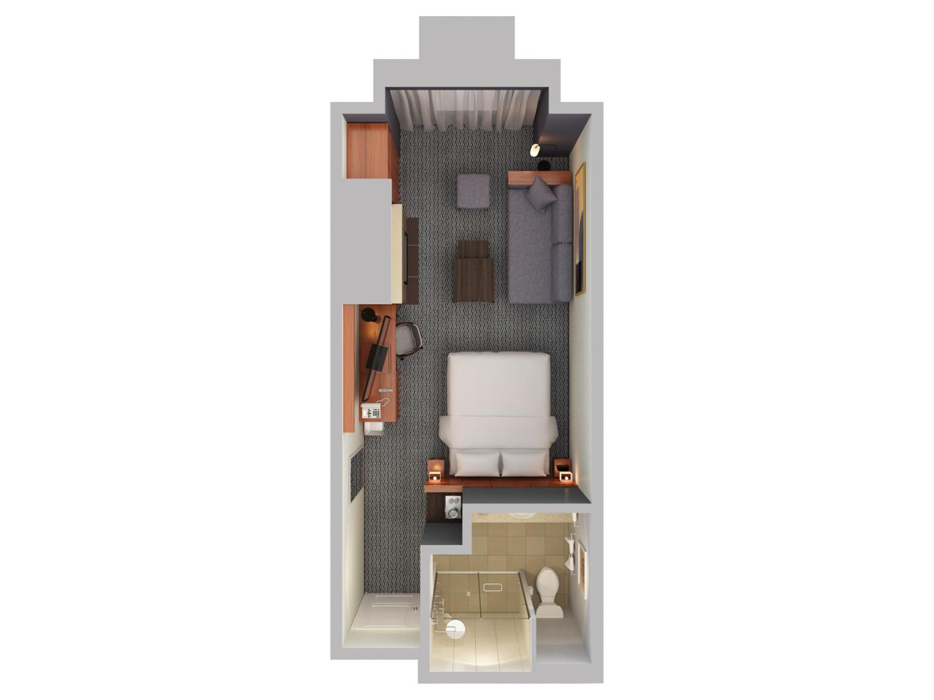 King Studio with Fireplace