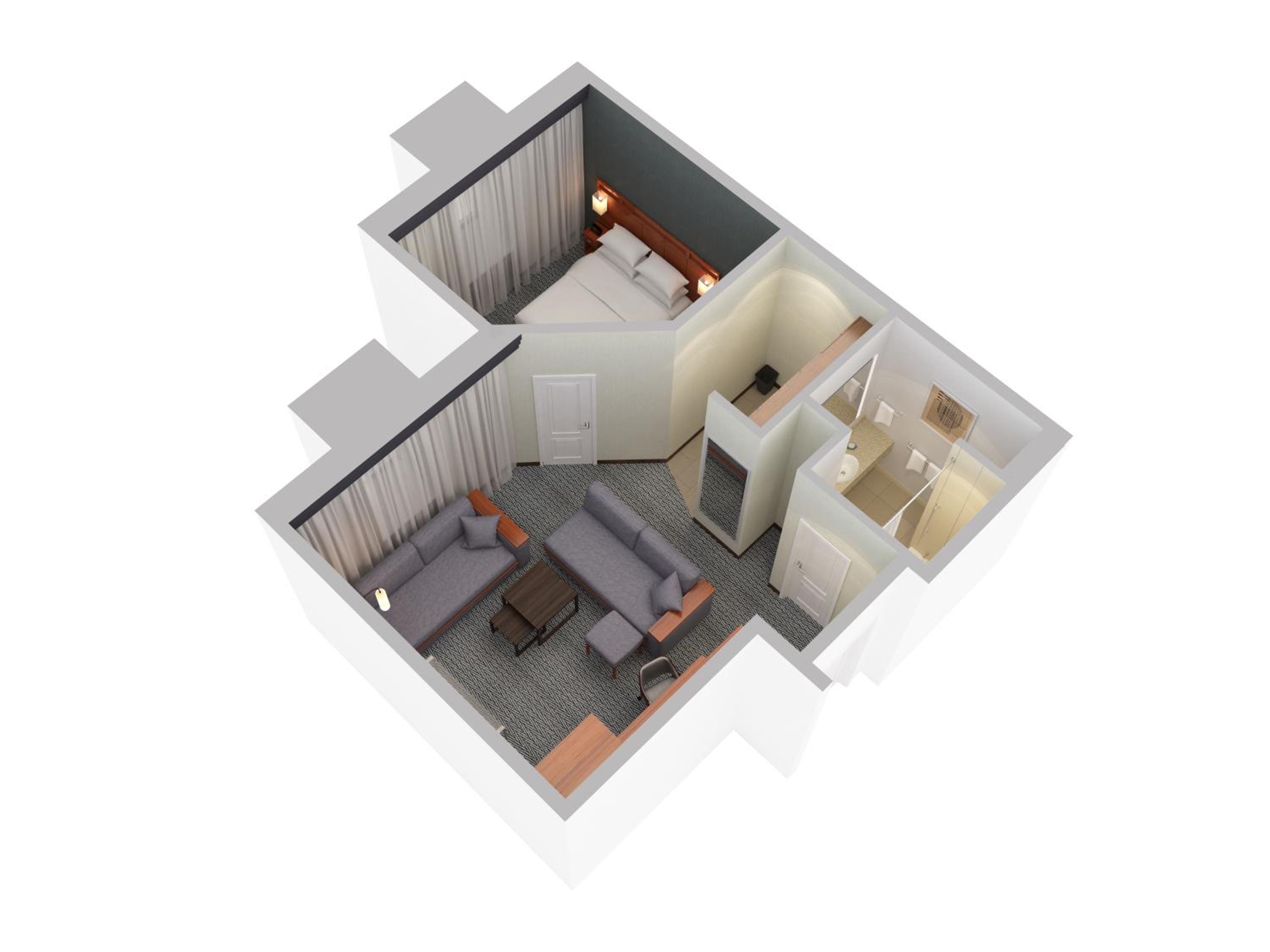 One-Bedroom King Suite with Sofa Bed - Photo 2