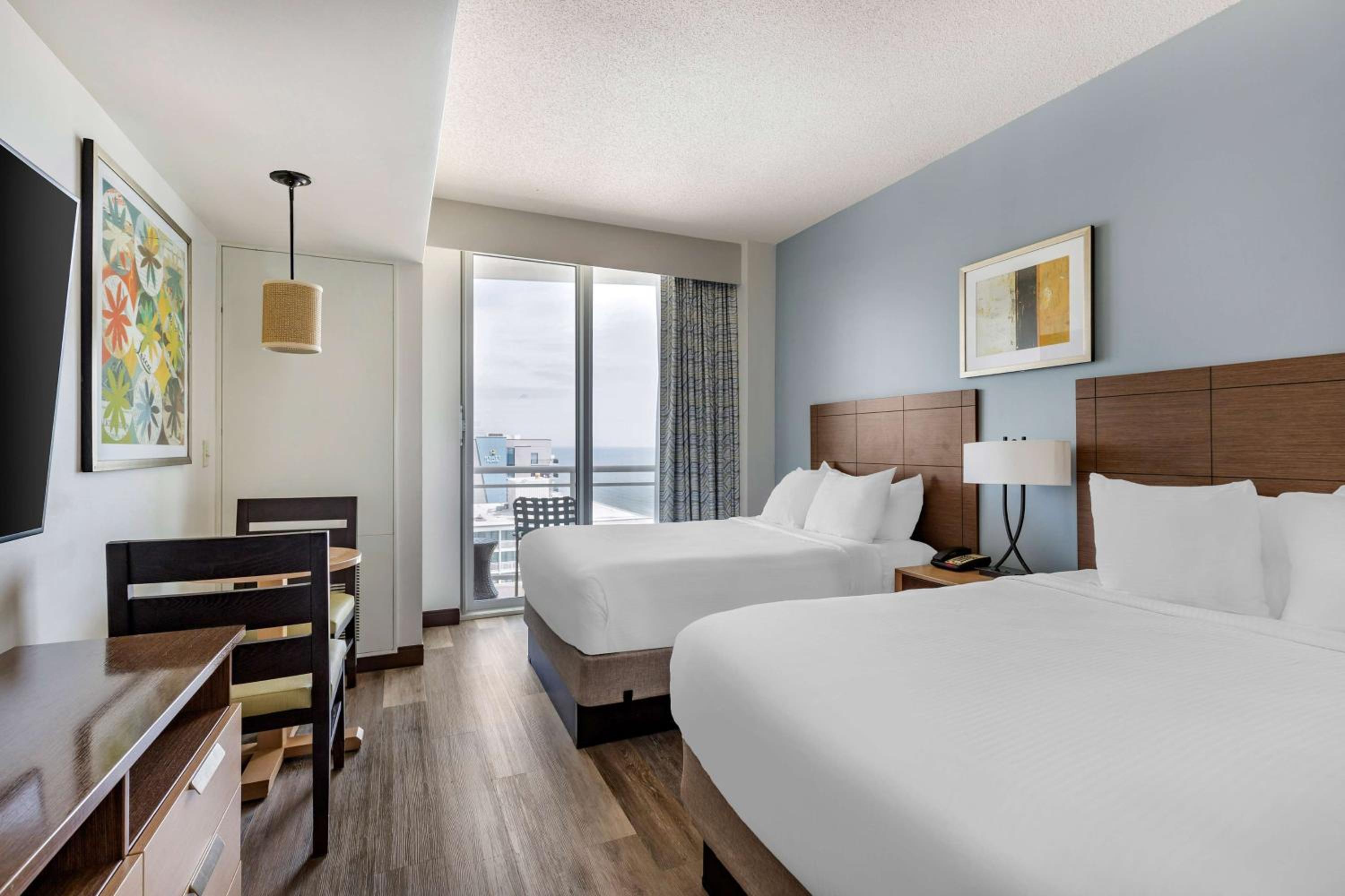 Premier Studio with Two Double Beds and Ocean View