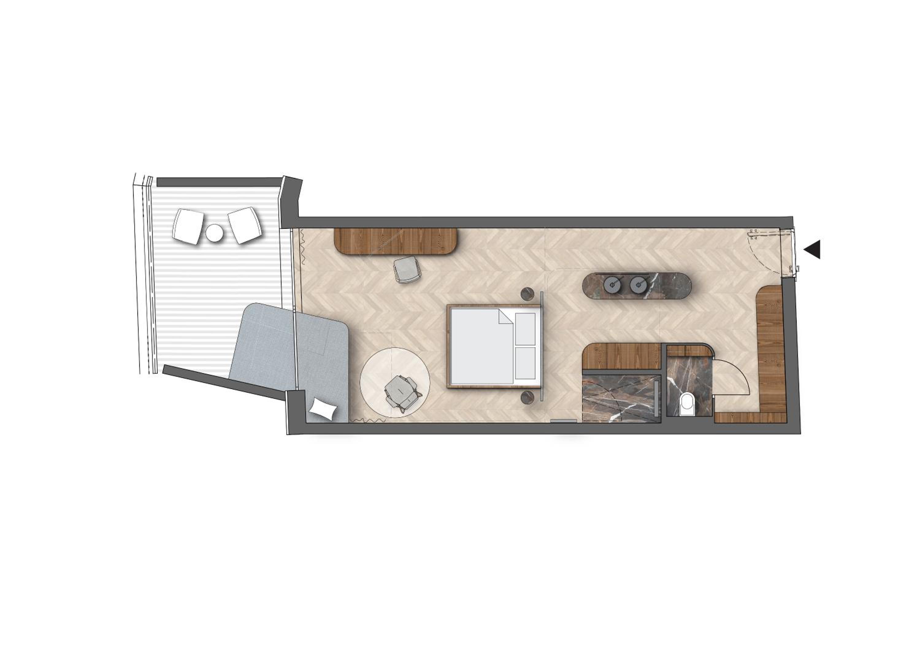 Double Room with Mountain View - Photo 2