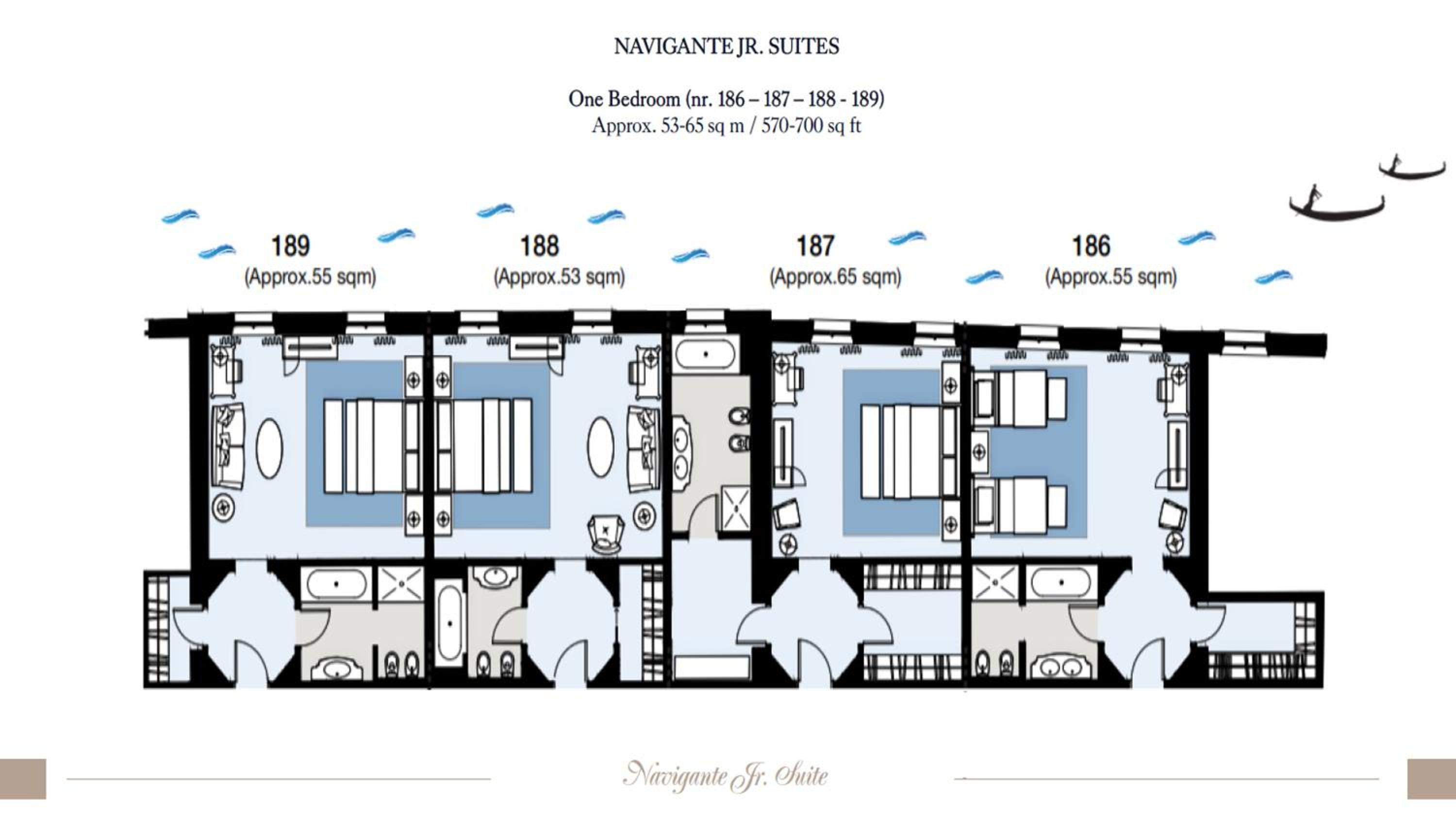 floor plan of a two bedroom suite at the windsor suites