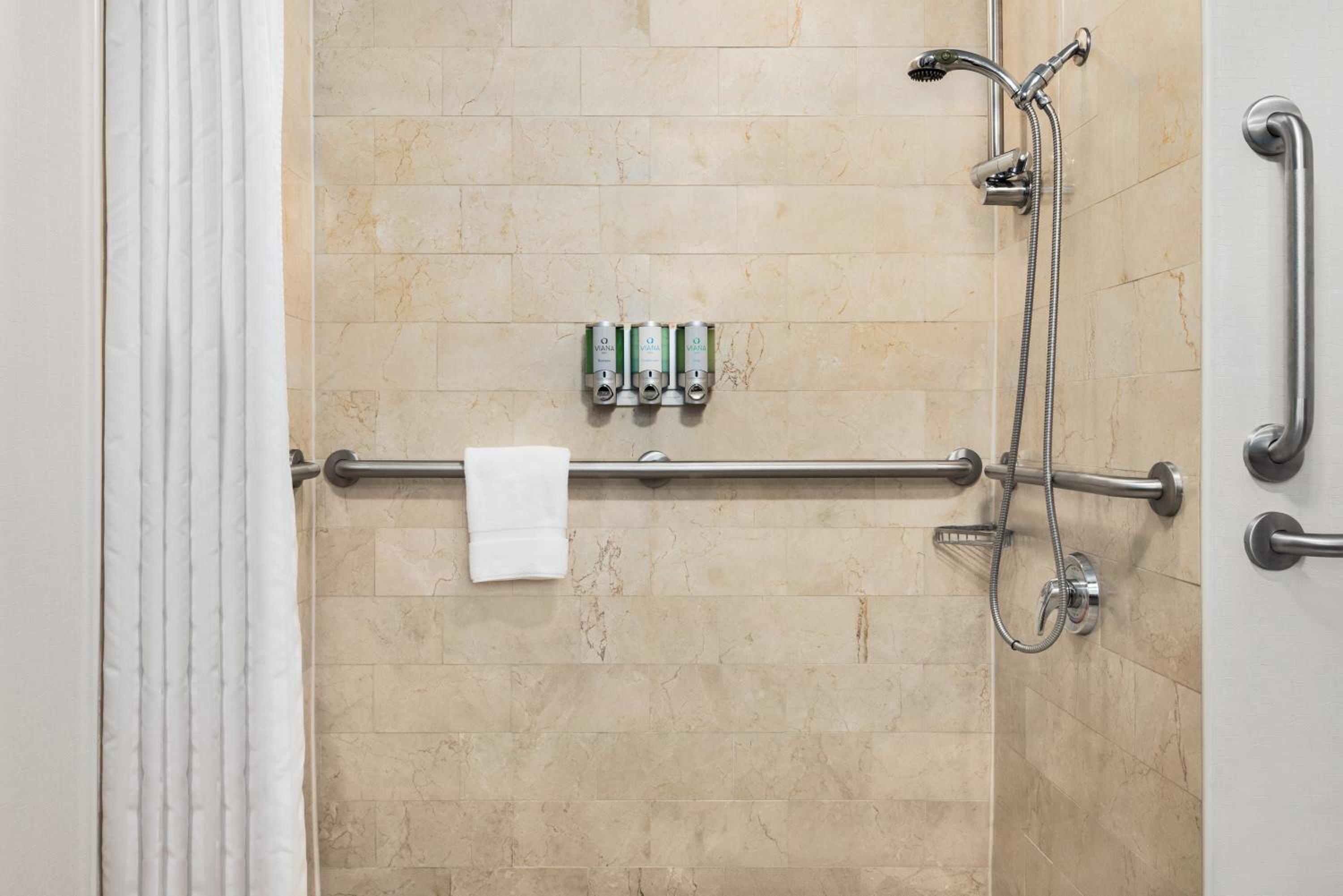 King Room with Mobility/Hearing Accessible Room, Roll-In Shower, Non-Smoking - Photo 6