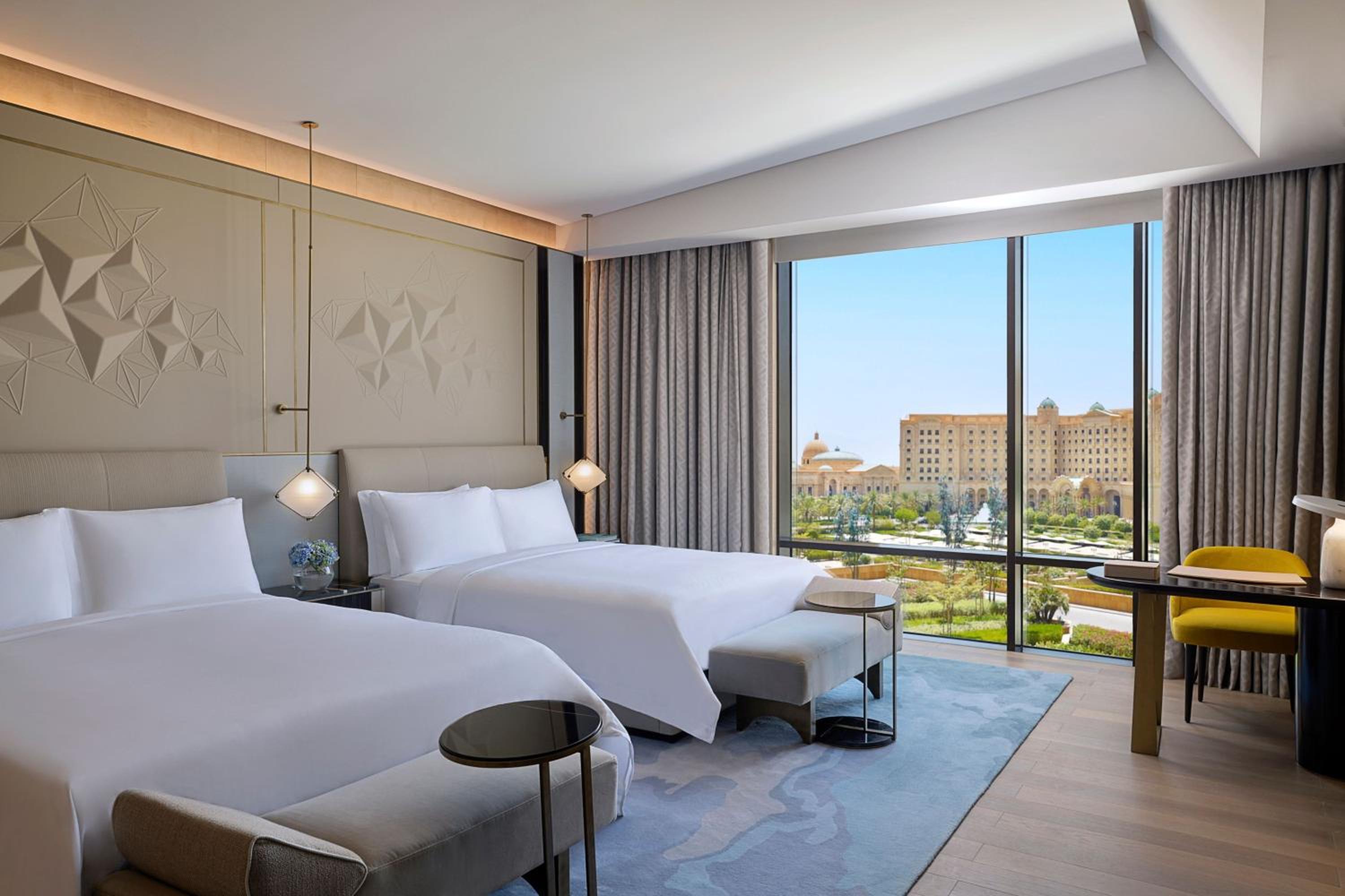 Deluxe Double Room with Two Double Beds and City View