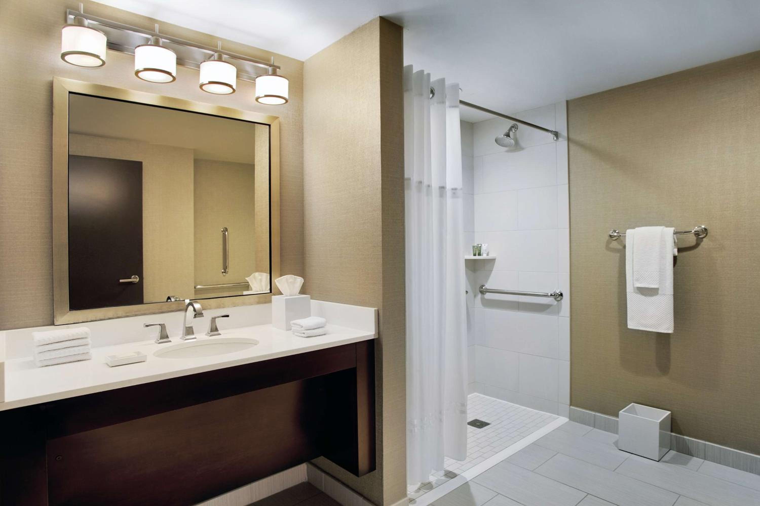 Relax in style with our modern bathroom amenities!
