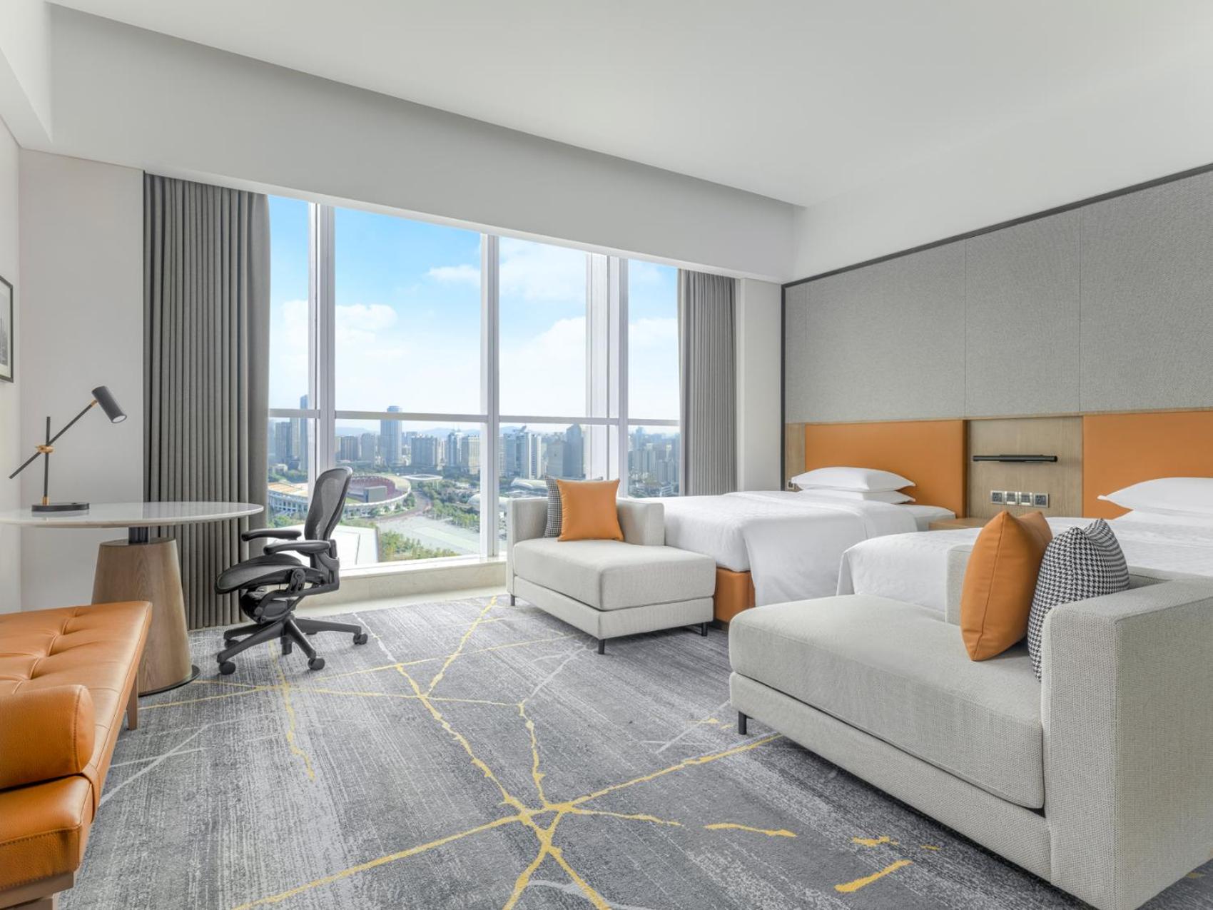 Premier Deluxe, Guest room, 2 Twin/Single Bed(s), City view