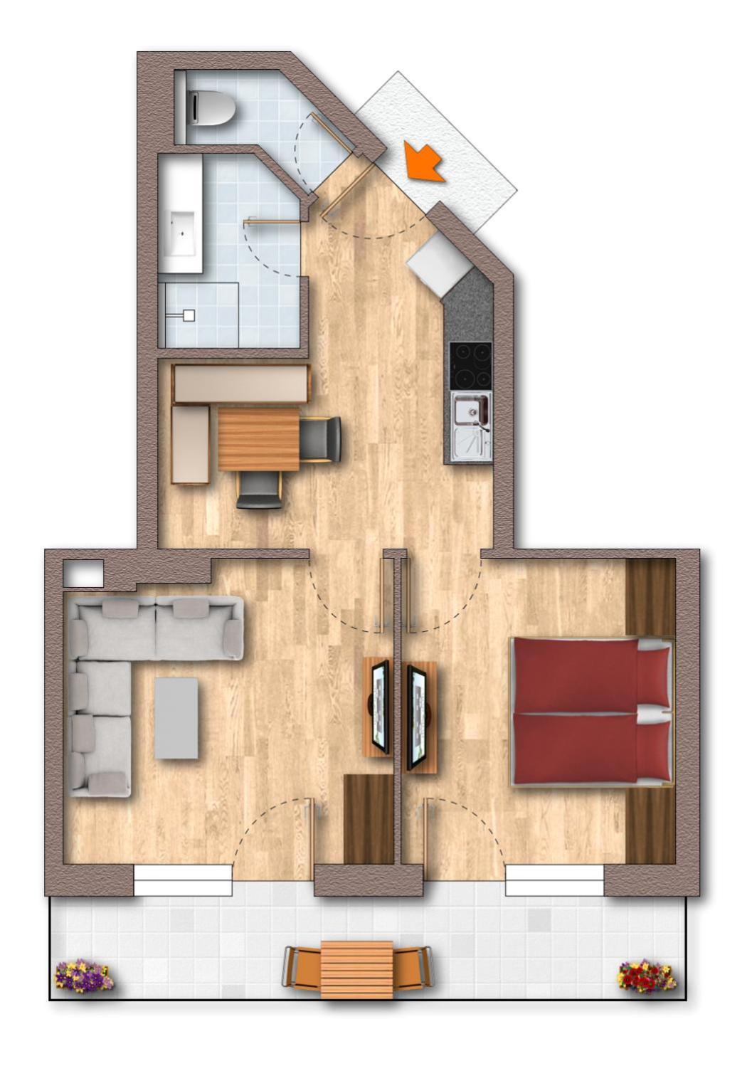 Two-Bedroom Apartment photo 3