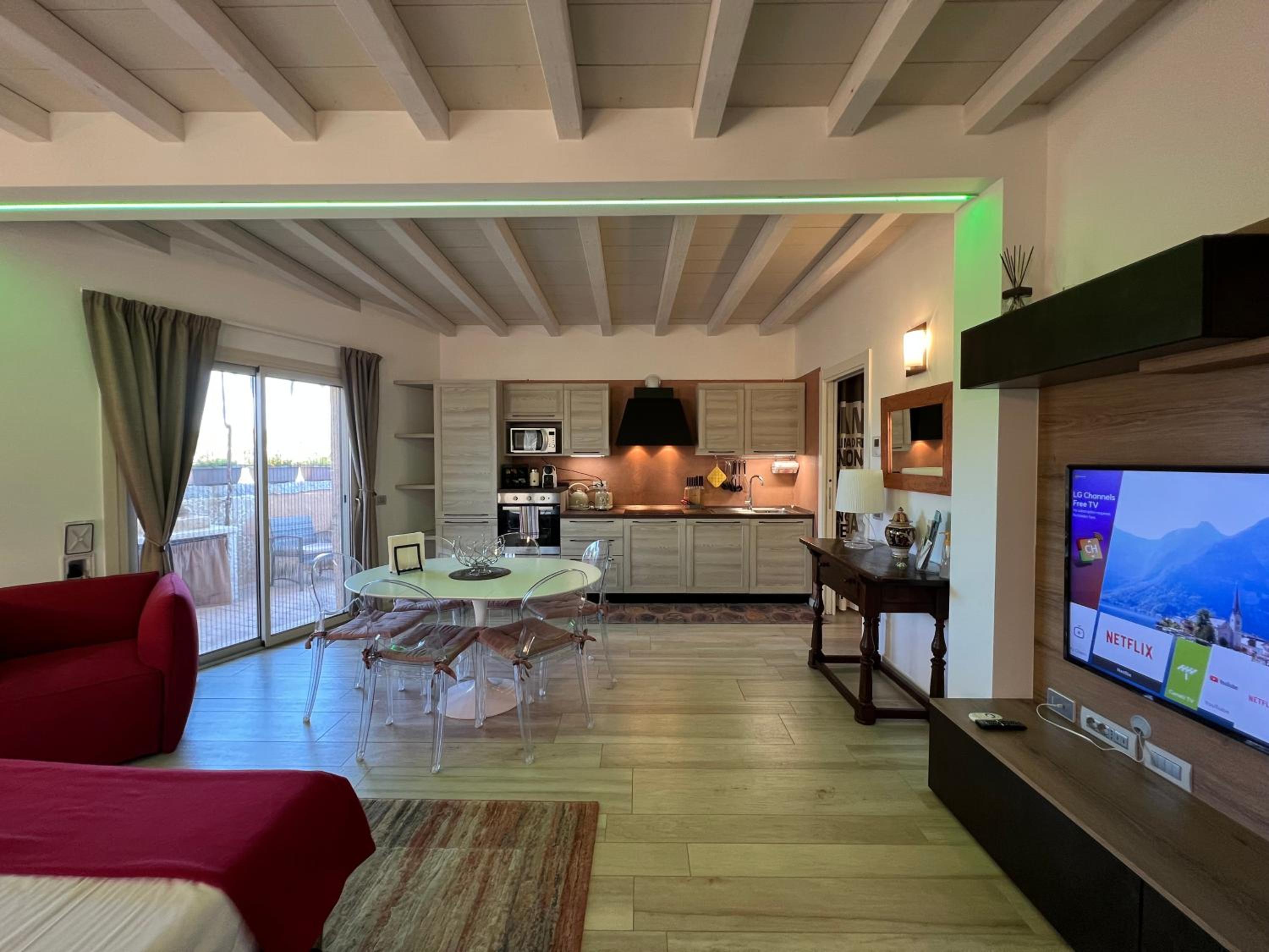 One-Bedroom Apartment with Garden View