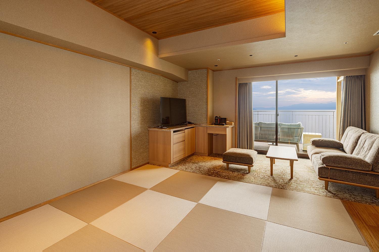 Japanese-Western Room with open-air bath TYPE A - Non-Smoking (2nd-8th Floor)