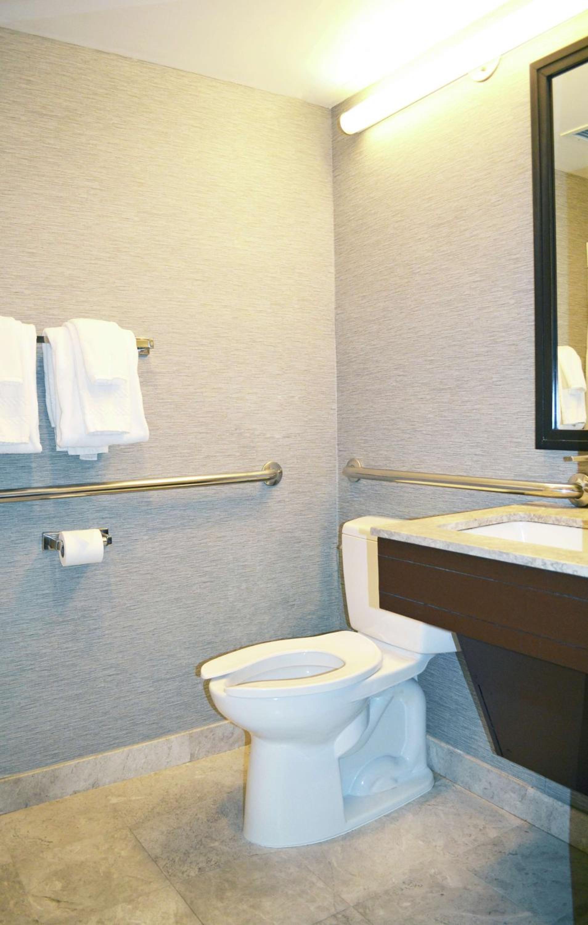 Double Room with Two Double Beds and Roll-in Shower - Mobility/Hearing Access