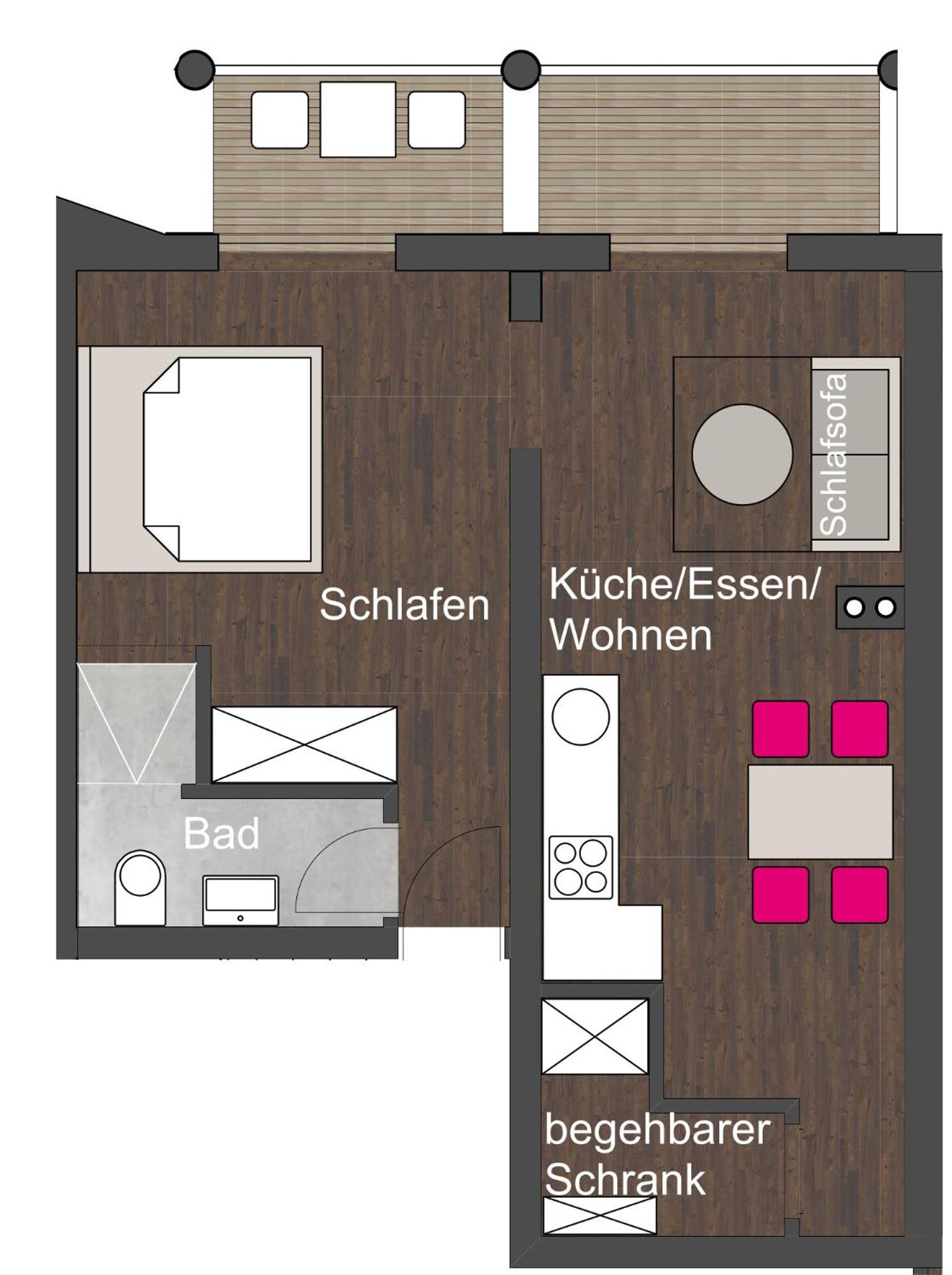 Apartment with Balcony photo 2